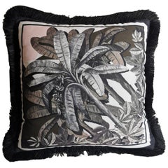 Italian Handmade Contemporary Style Black and Wild Collection Pillow 1 of 3