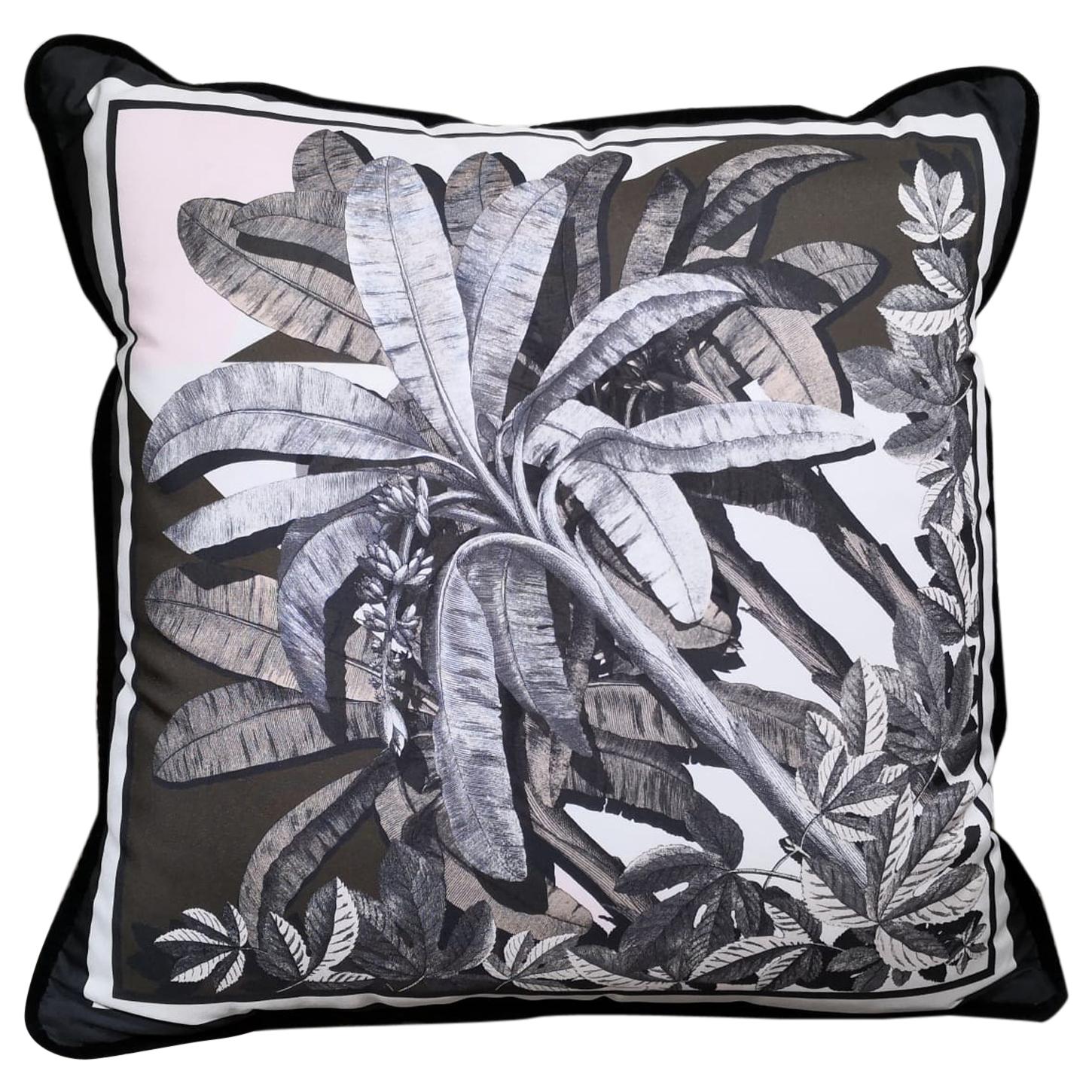 Italian Handmade Contemporary Style, "Black and Wild" Collection Pillow 1 of 4