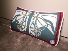 Juego de 3 cojines de la colección "HorseBit", de estilo contemporáneo, hechos a mano en Italia