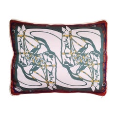 Italian Handmade Contemporary Style, "HorseBit" Collection Pillow Set of 3
