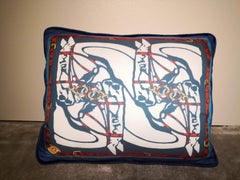 Italienisches handgefertigtes Kissenset im zeitgenössischen Stil, Kollektion „HorseBit“, 4er-Set