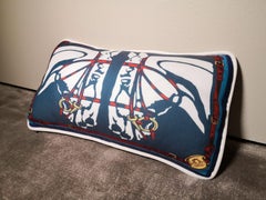 Juego de 4 cojines de la colección "HorseBit" de estilo contemporáneo, hechos a mano en Italia