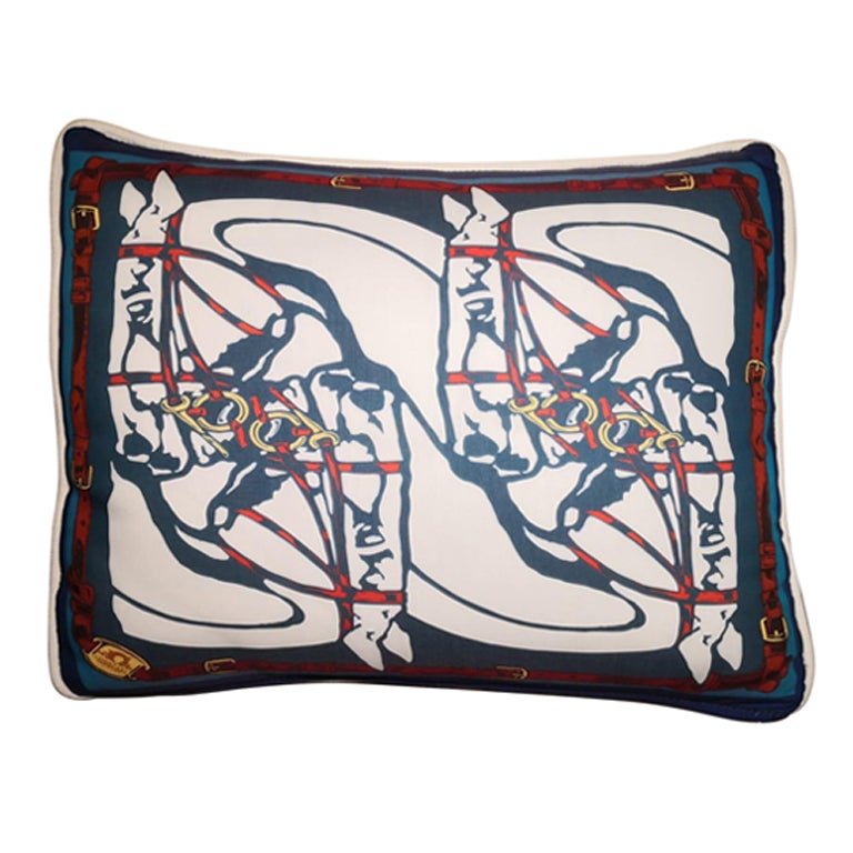 Ensemble de 4 coussins de la collection "HorseBit" de style contemporain italien faits à la main