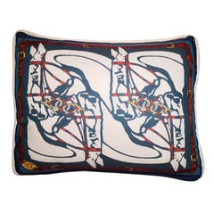 Italian Handmade Contemporary Style, "HorseBit" Collection Pillow Set of 4