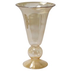 Vaso di vetro italiano fatto a mano