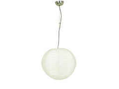 Italian Handmade Ivory Murano Glass 1960s Suspension Lamp