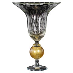 Italienische handgefertigte Vase aus Muranoglas