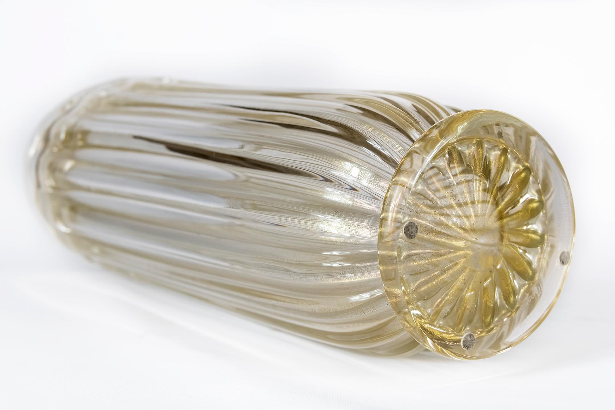 Jarrón italiano de cristal de Murano hecho a mano firmado Alberto Dona, circa 2000 en Bueno Estado en Vilnius, LT