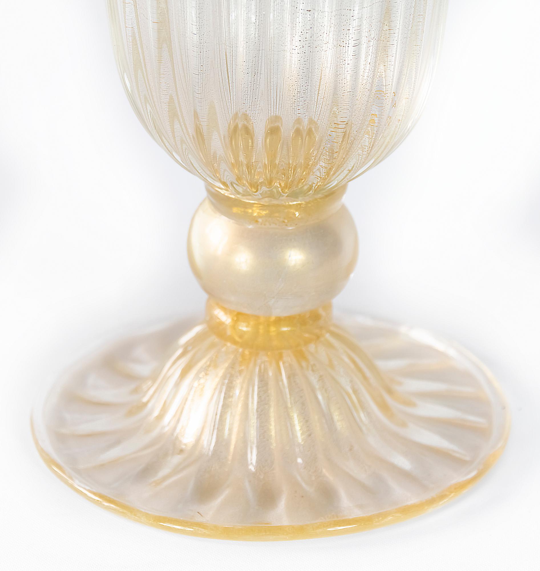 Hand-Crafted Italian Handmade Murano Glass Vase Signed Alberto Dona Murano