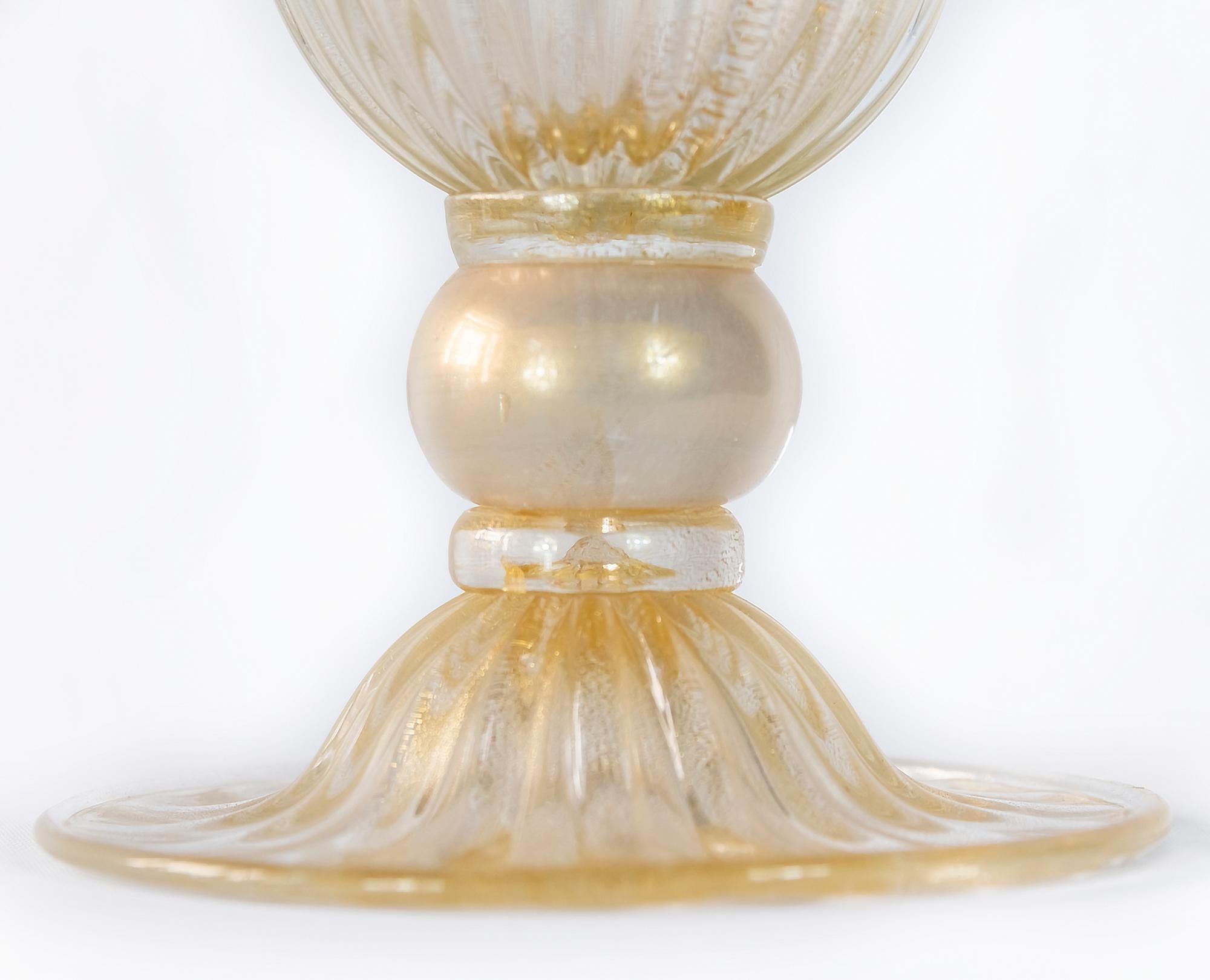 Italian Handmade Murano Glass Vase Signed Alberto Dona Murano 1