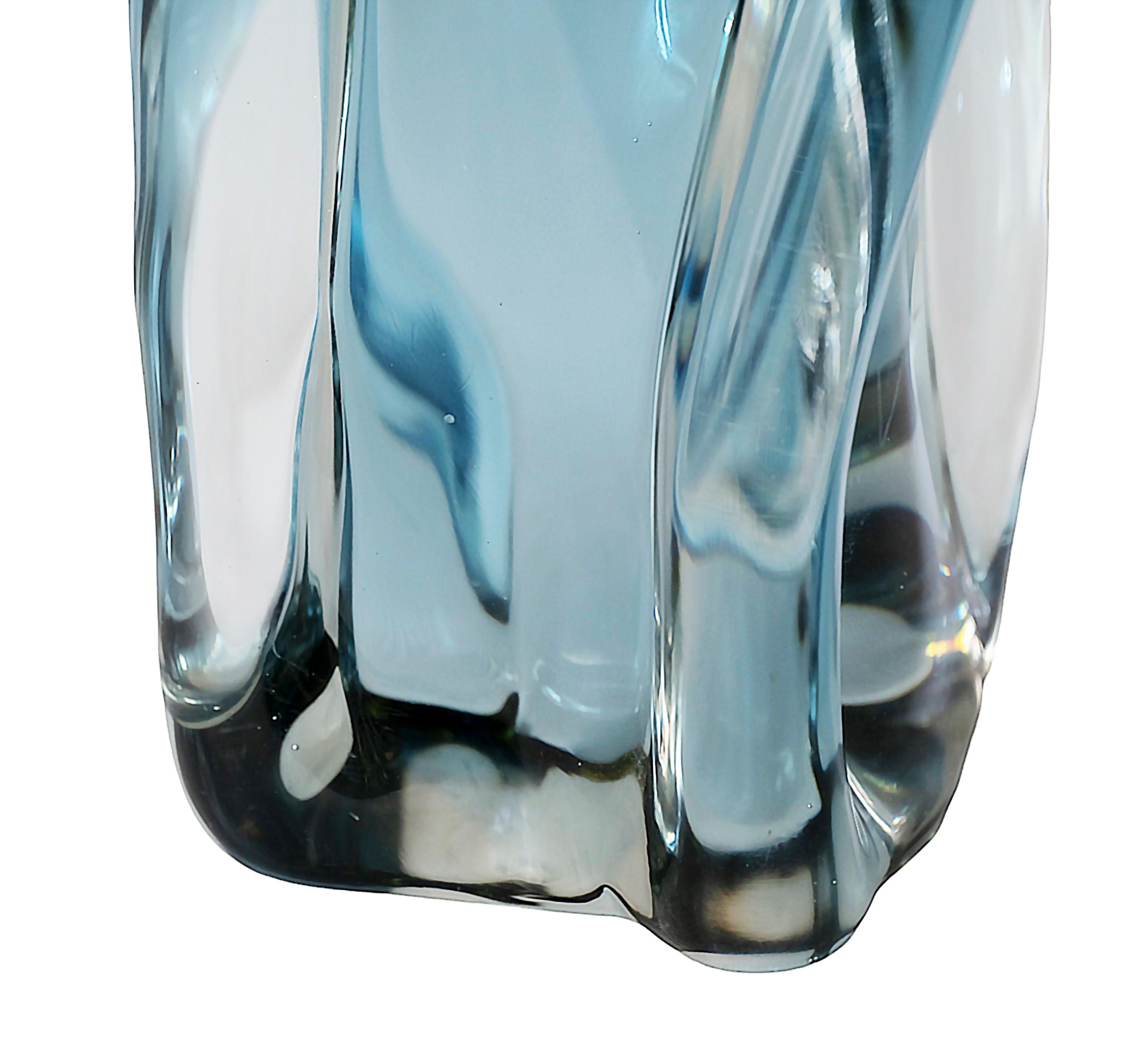 Italienische handgefertigte Murano Glass Sommerso Vase, 1970er Jahre (20. Jahrhundert) im Angebot