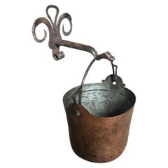 Italian Hanging Copper Bucket