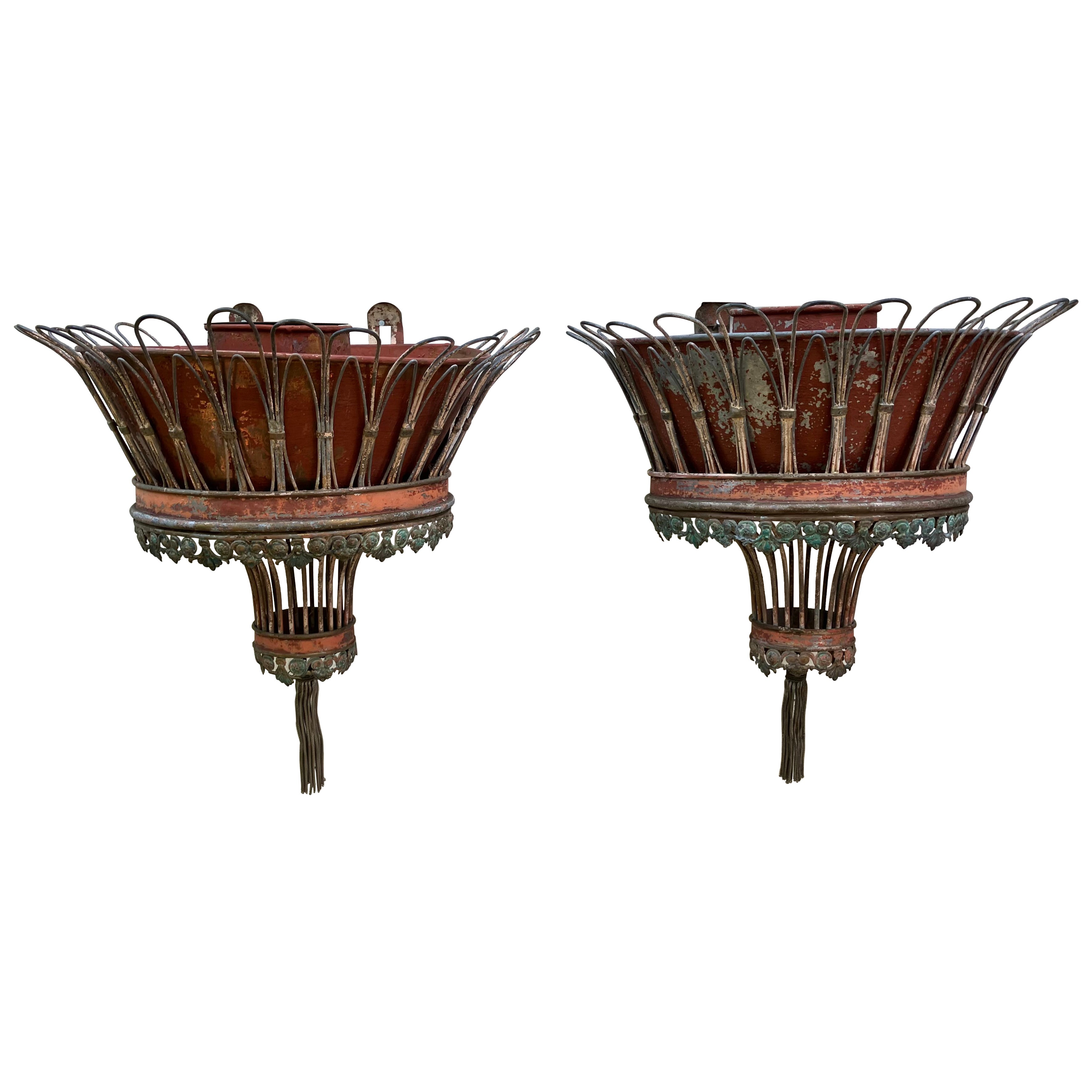 Jardineras de pared colgantes italianas en venta