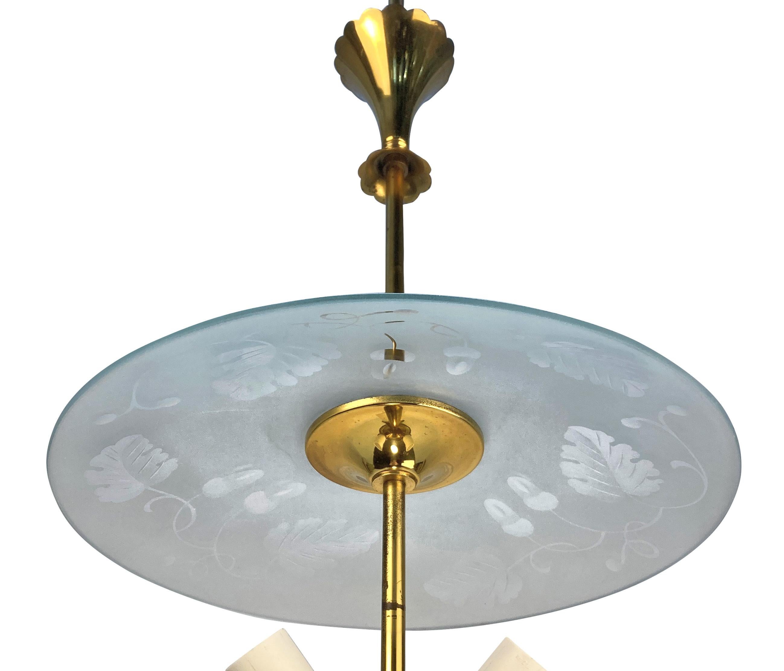 Italiano Lampada a sospensione italiana di Pietro Chiesa in vendita