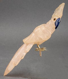 Italian Hardstone Cockatoo Figure
