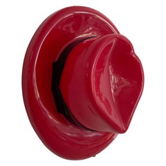 Lámpara de pared italiana en forma de sombrero de Zicoli, años 70, Italia