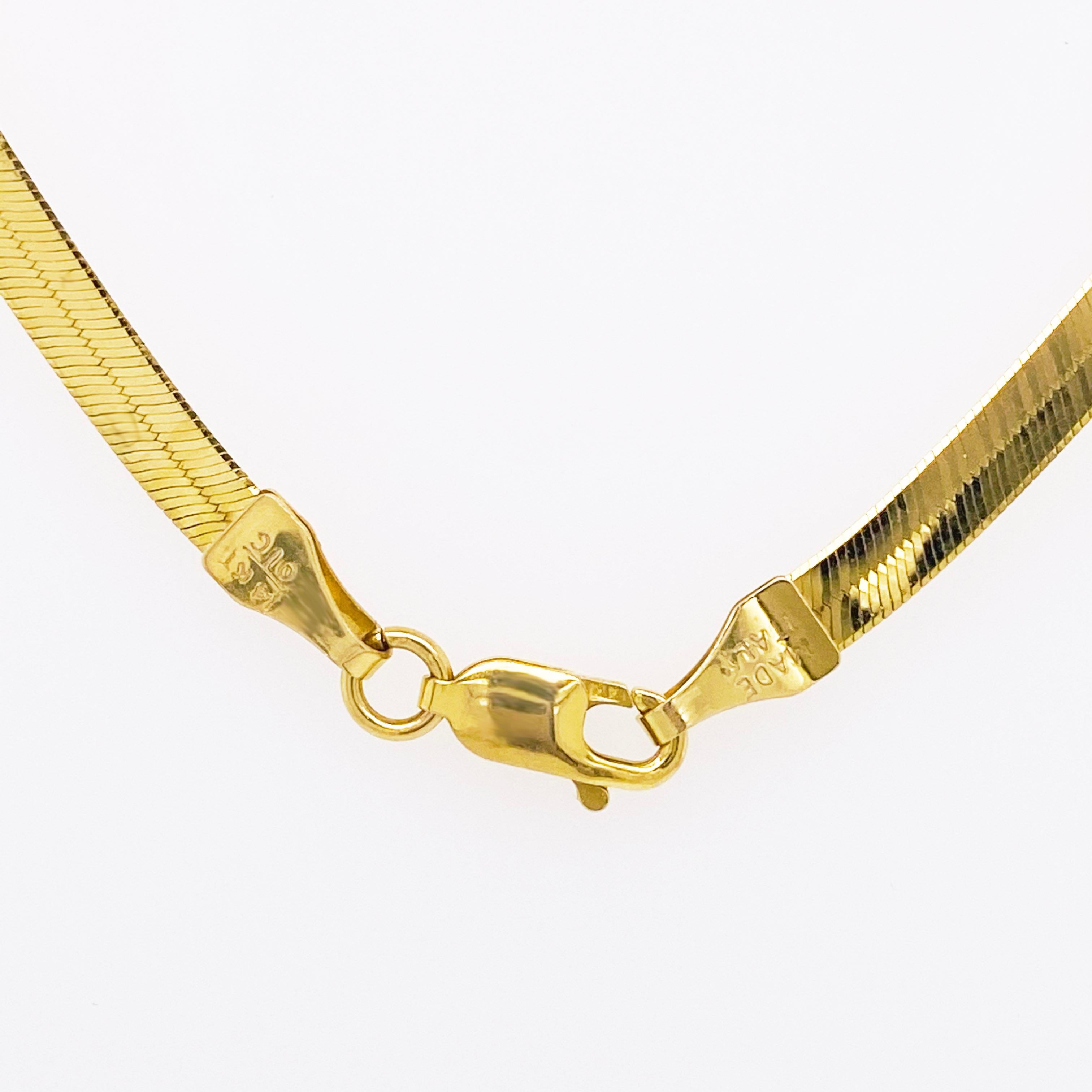 italian herringbone necklace