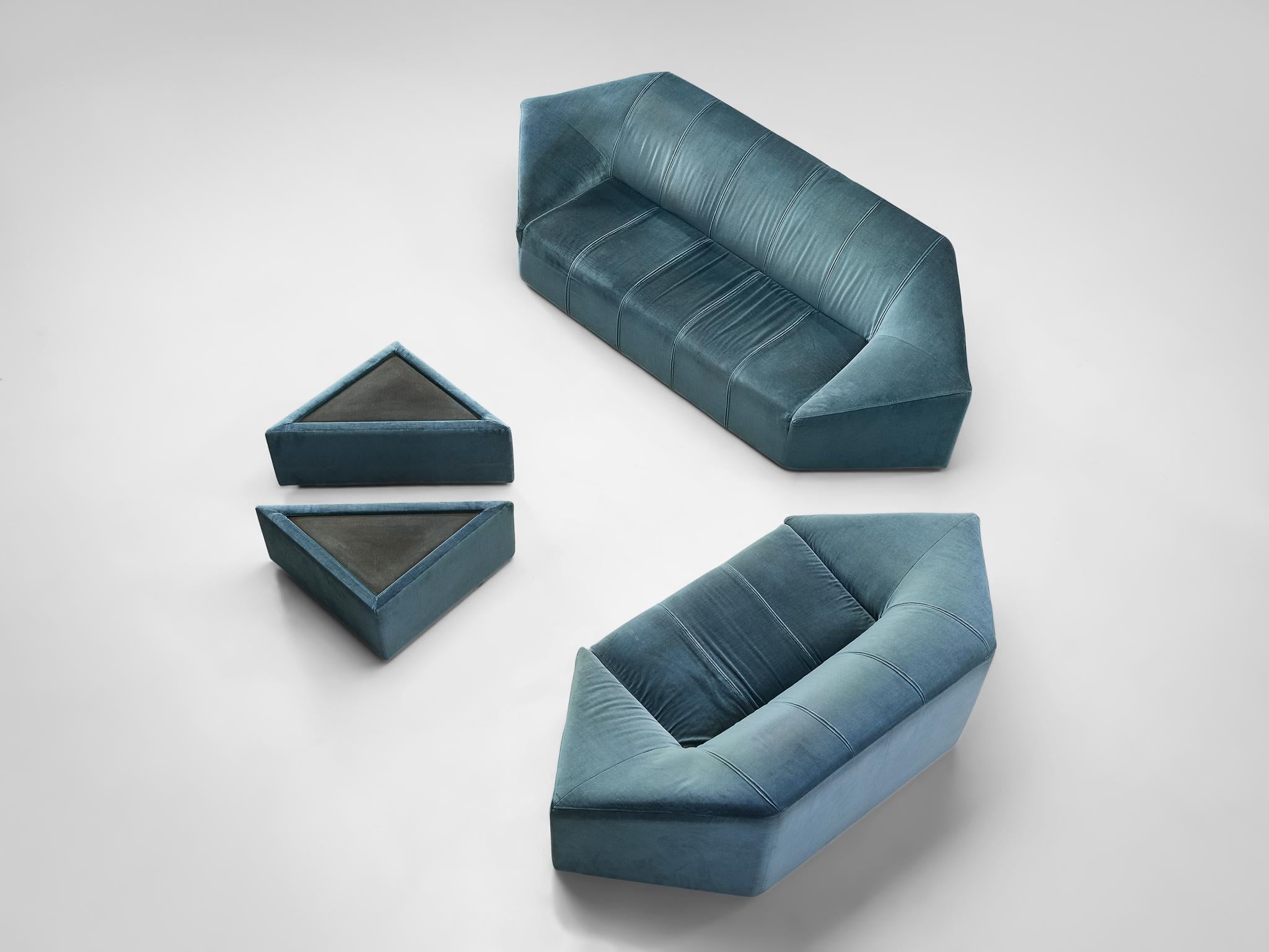 hexagon shaped sofa