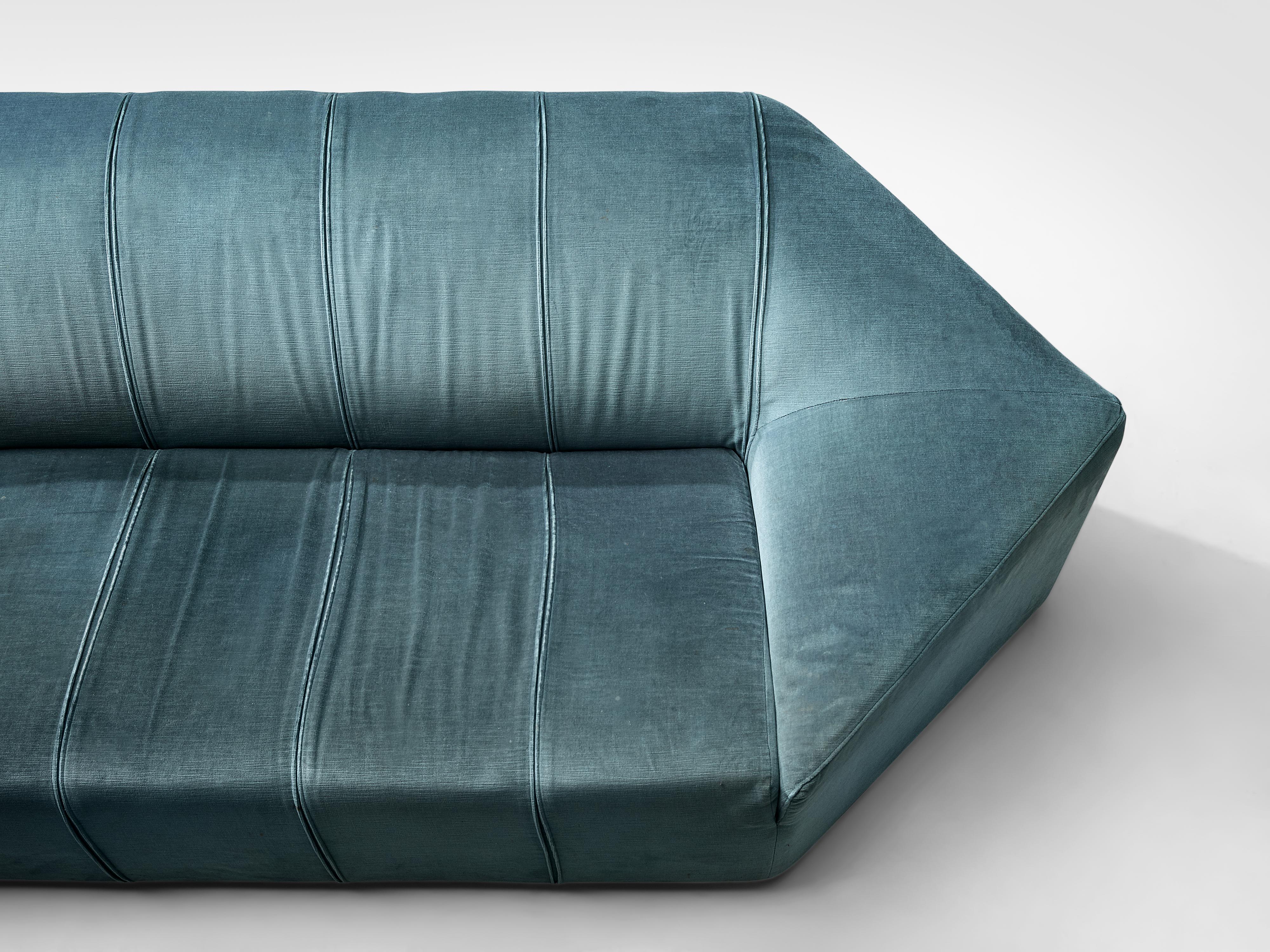 Mid-Century Modern Italian Hexagonal Shaped Sofa