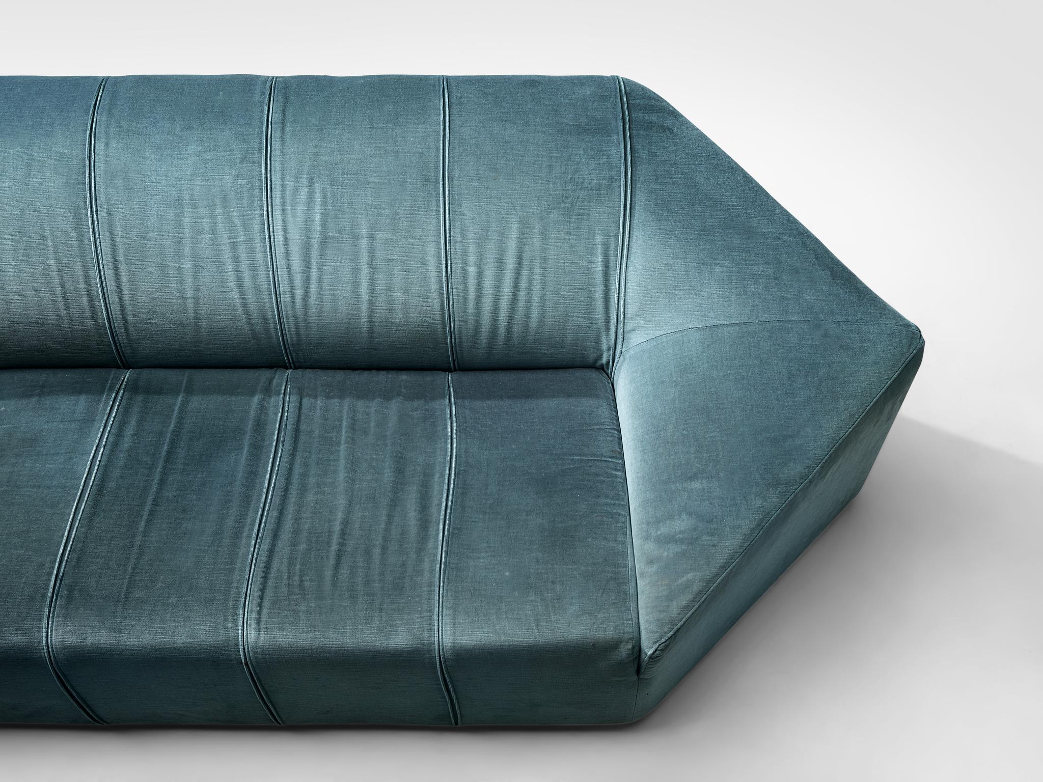 Italian Hexagonal Shaped Sofa In Good Condition In Waalwijk, NL