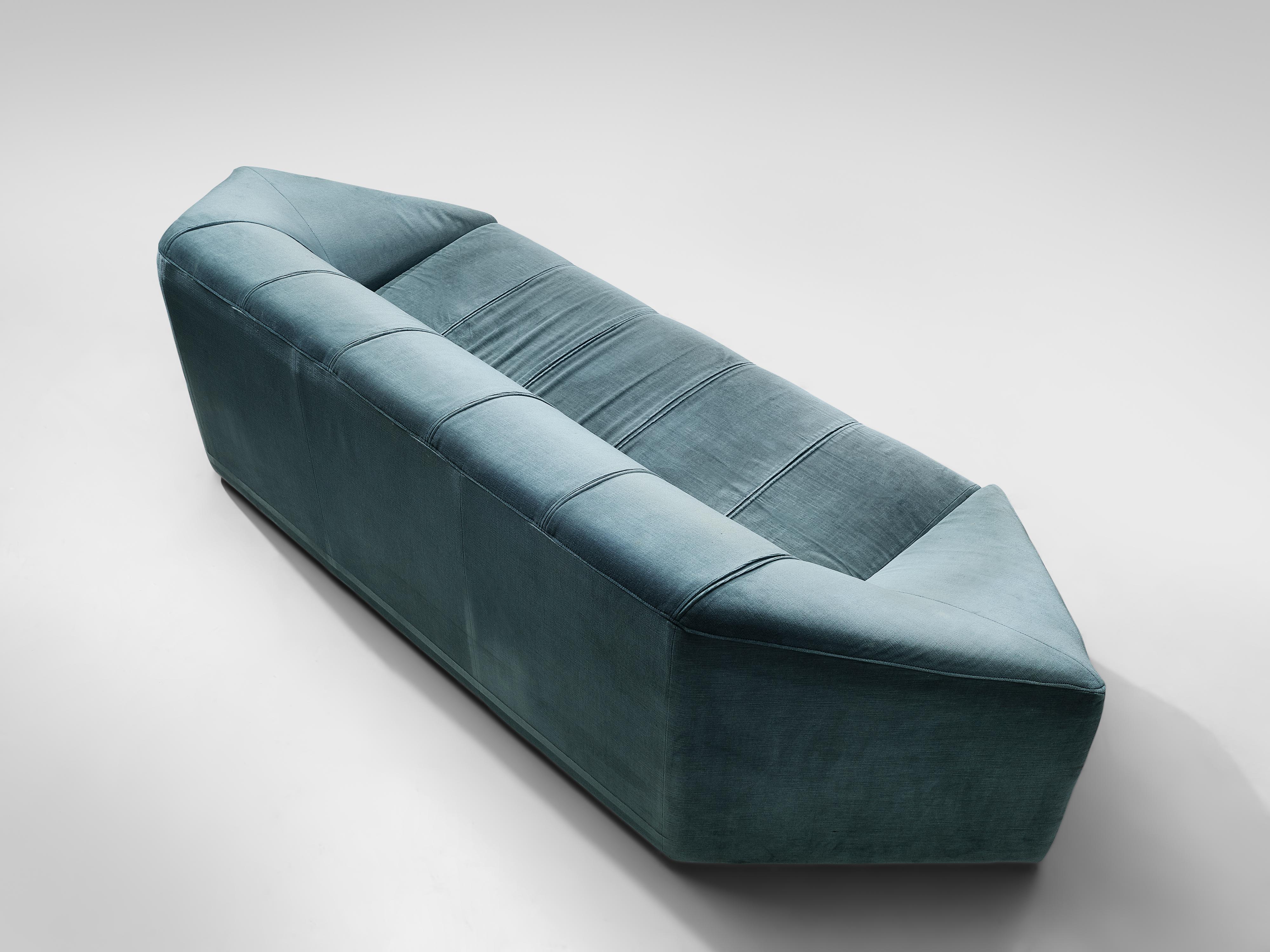 Italian Hexagonal Shaped Sofa In Good Condition In Waalwijk, NL