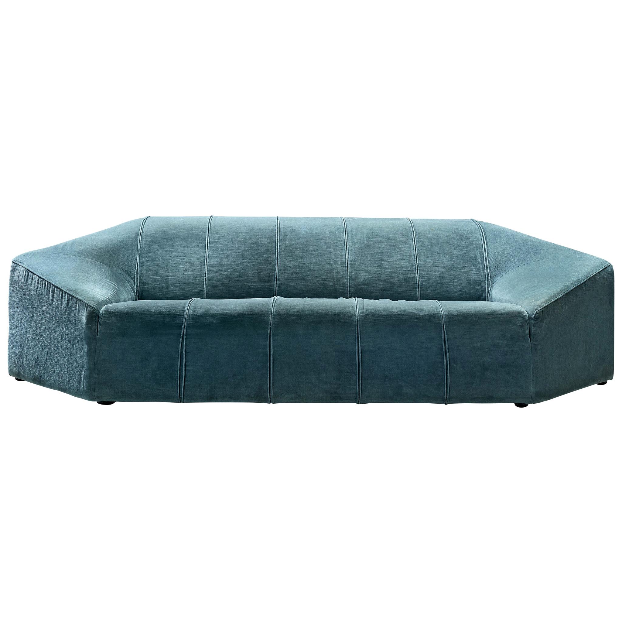 Italian Hexagonal Shaped Sofa