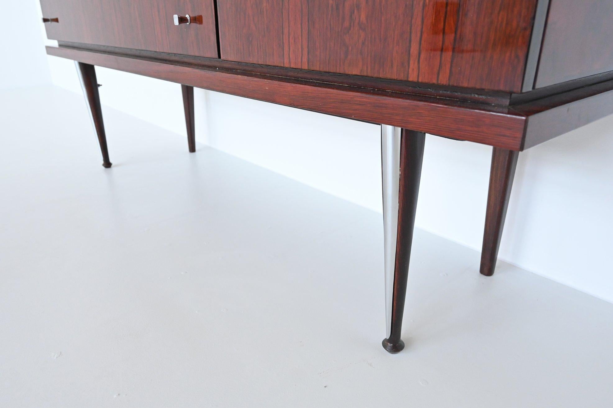 Italian High Gloss Rosewood Buffet, Italy, 1960 6