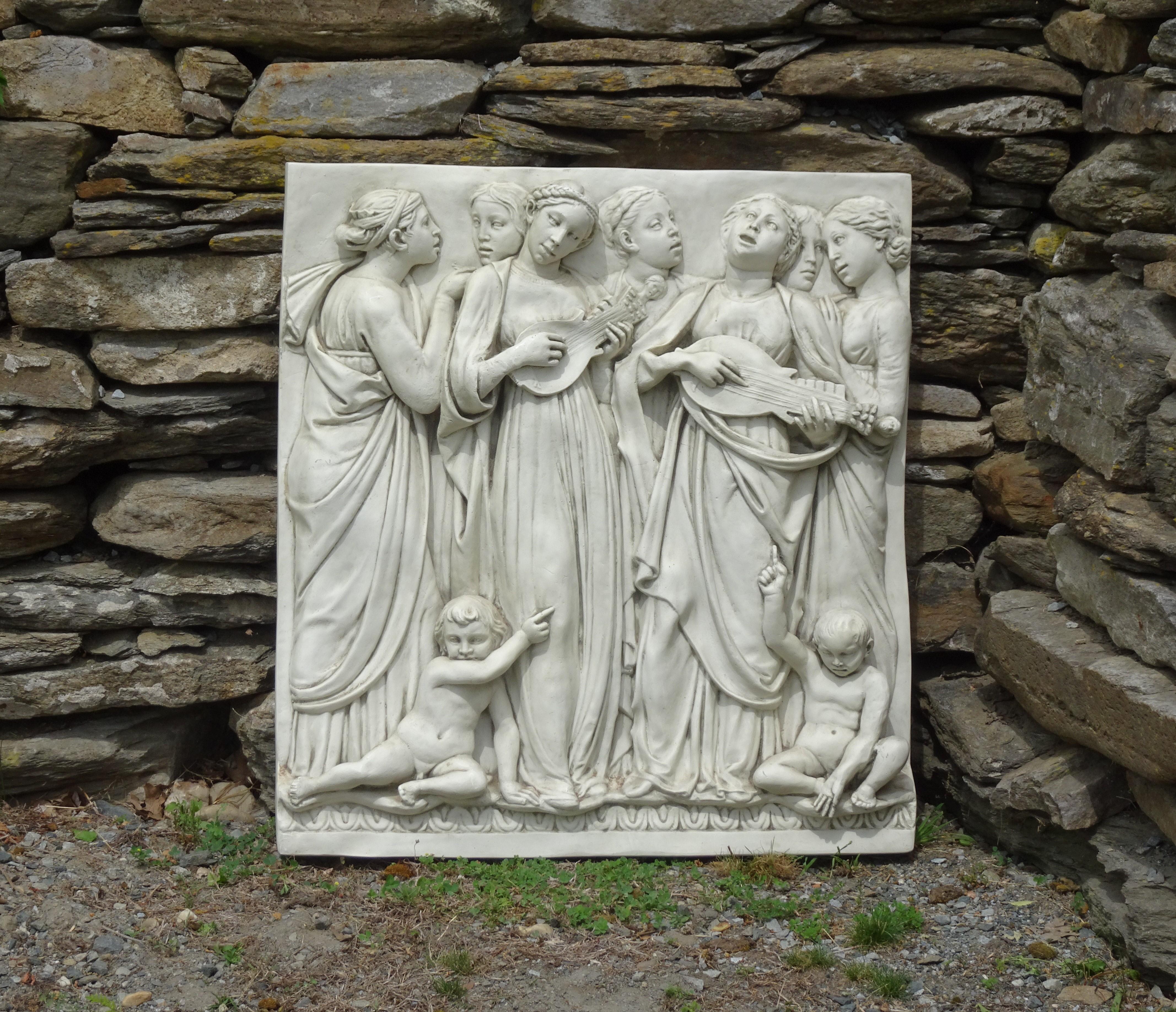 Italian High-Relief Wall Plaque, Roman Influence, Large Molded Fiberglass, 1955 4