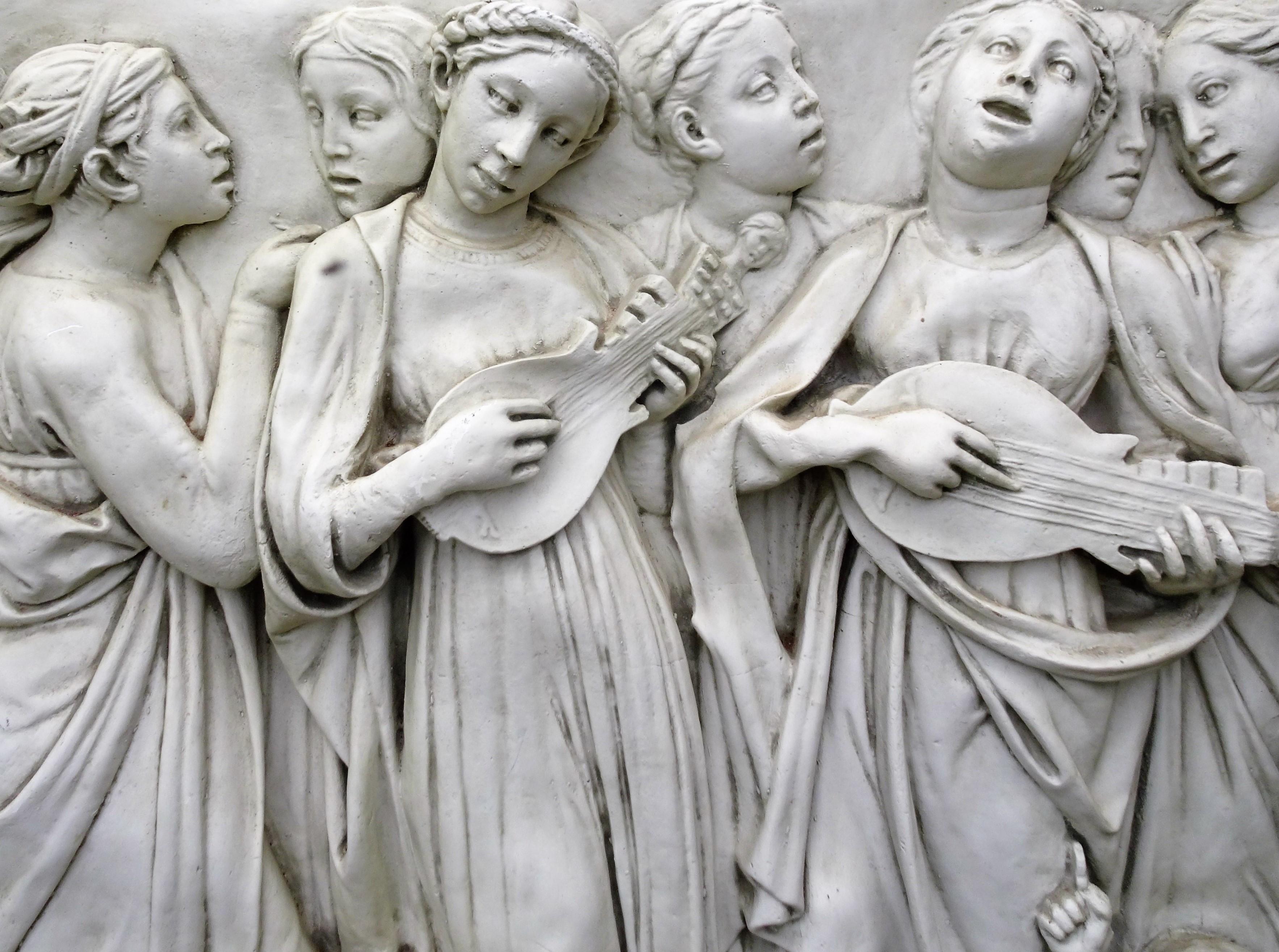 Neoclassical Italian High-Relief Wall Plaque, Roman Influence, Large Molded Fiberglass, 1955