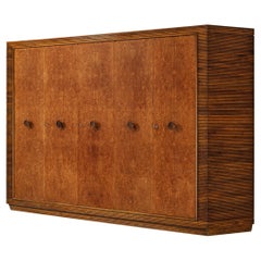 Italian Highboard with Grissinato Carvings in Walnut