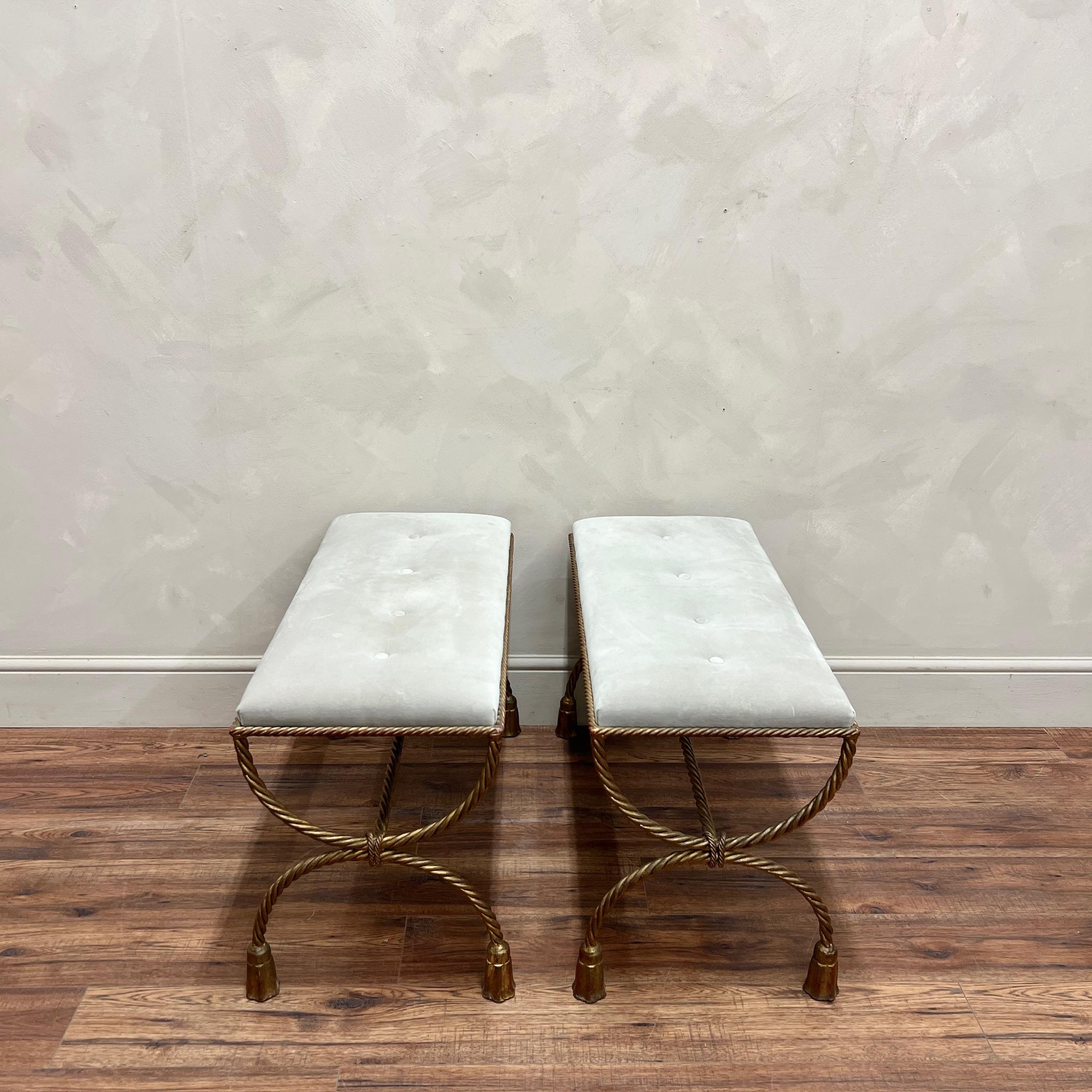 Italian Hollywood Regency Benches c1960 6