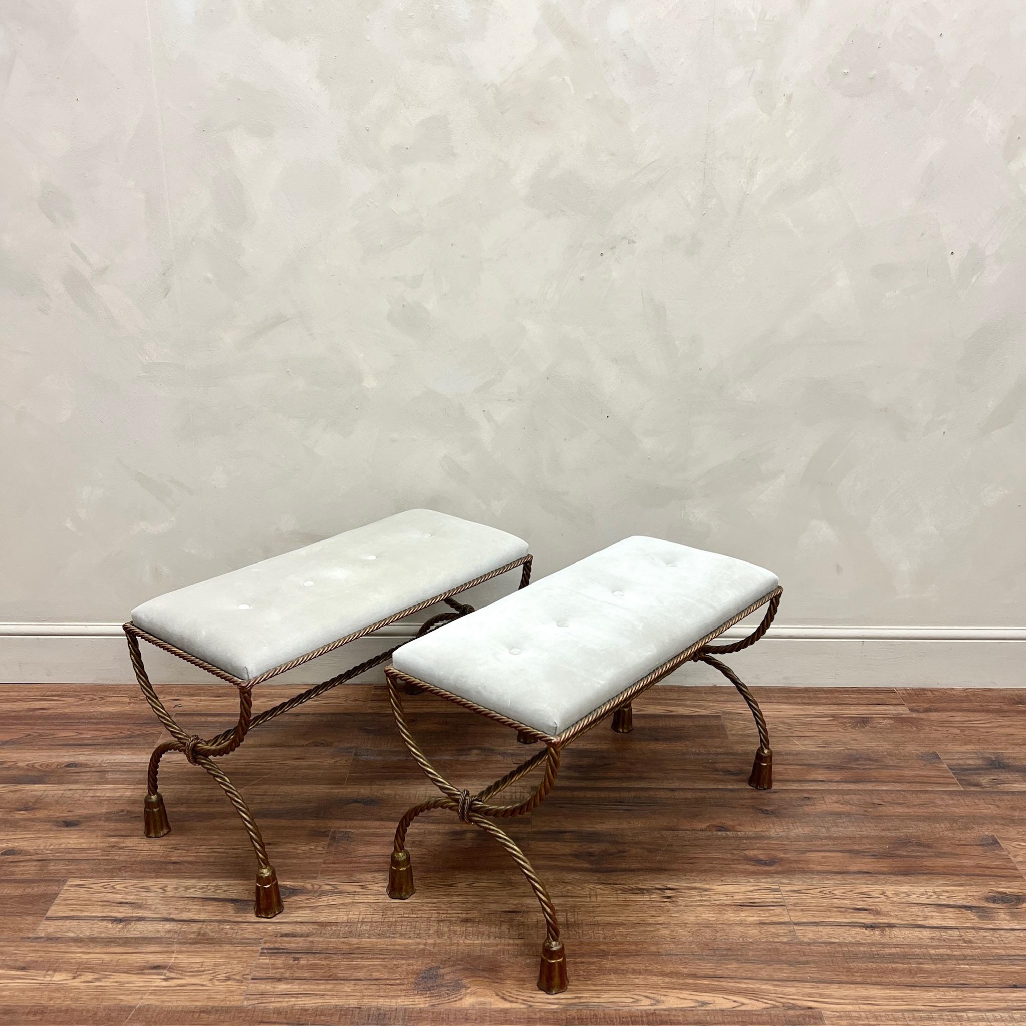 Italian Hollywood Regency Benches c1960 10