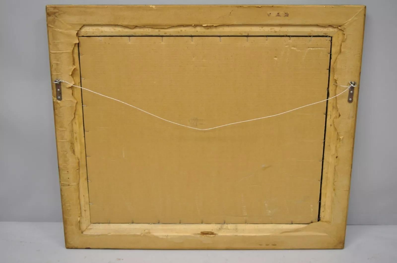 Miroir rectangulaire Florentine, bleu et or, Hollywood Regency, Italie en vente 2