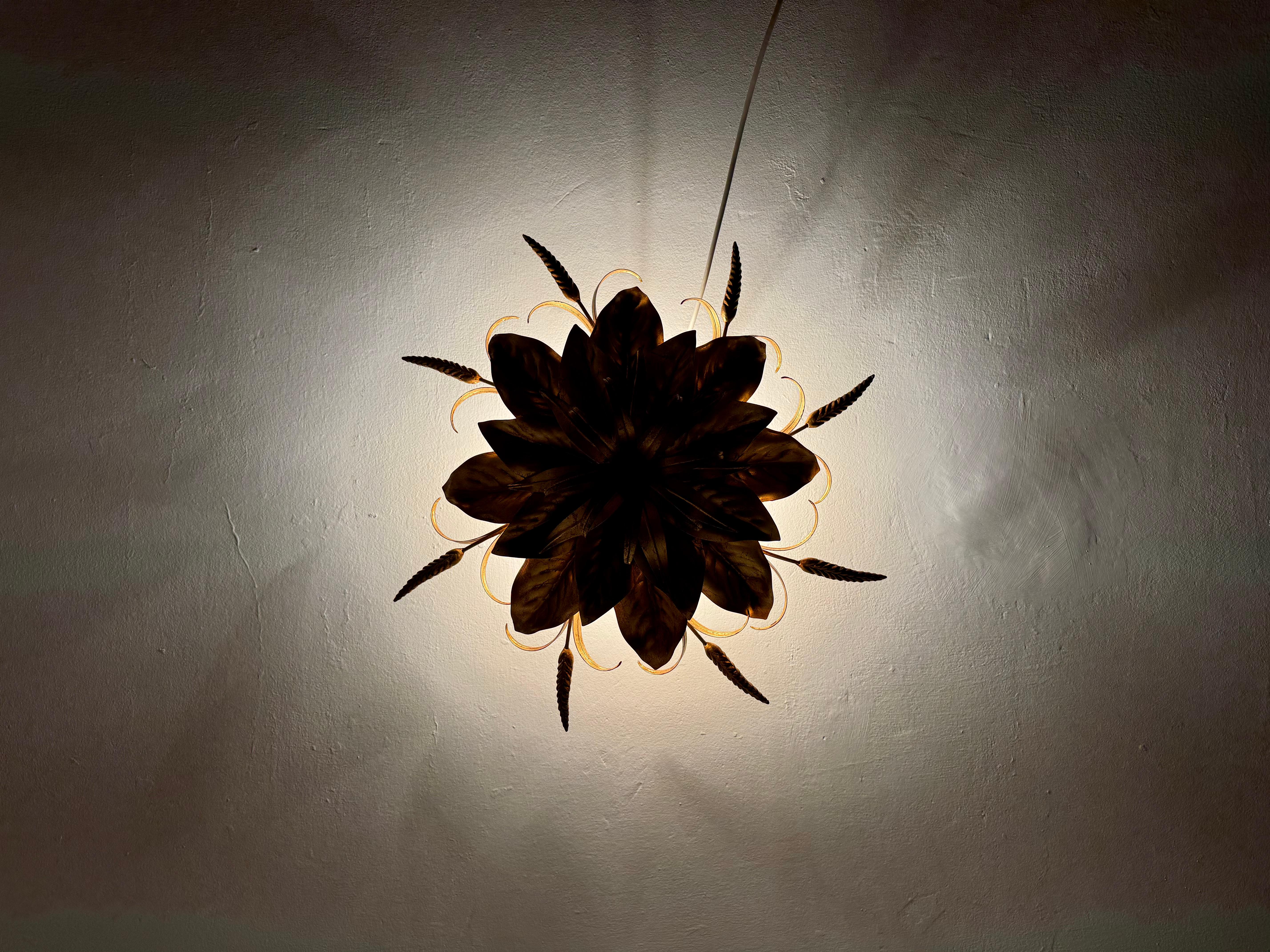 Lampadario italiano Hollywood Regency di Hans Kögl in vendita 3