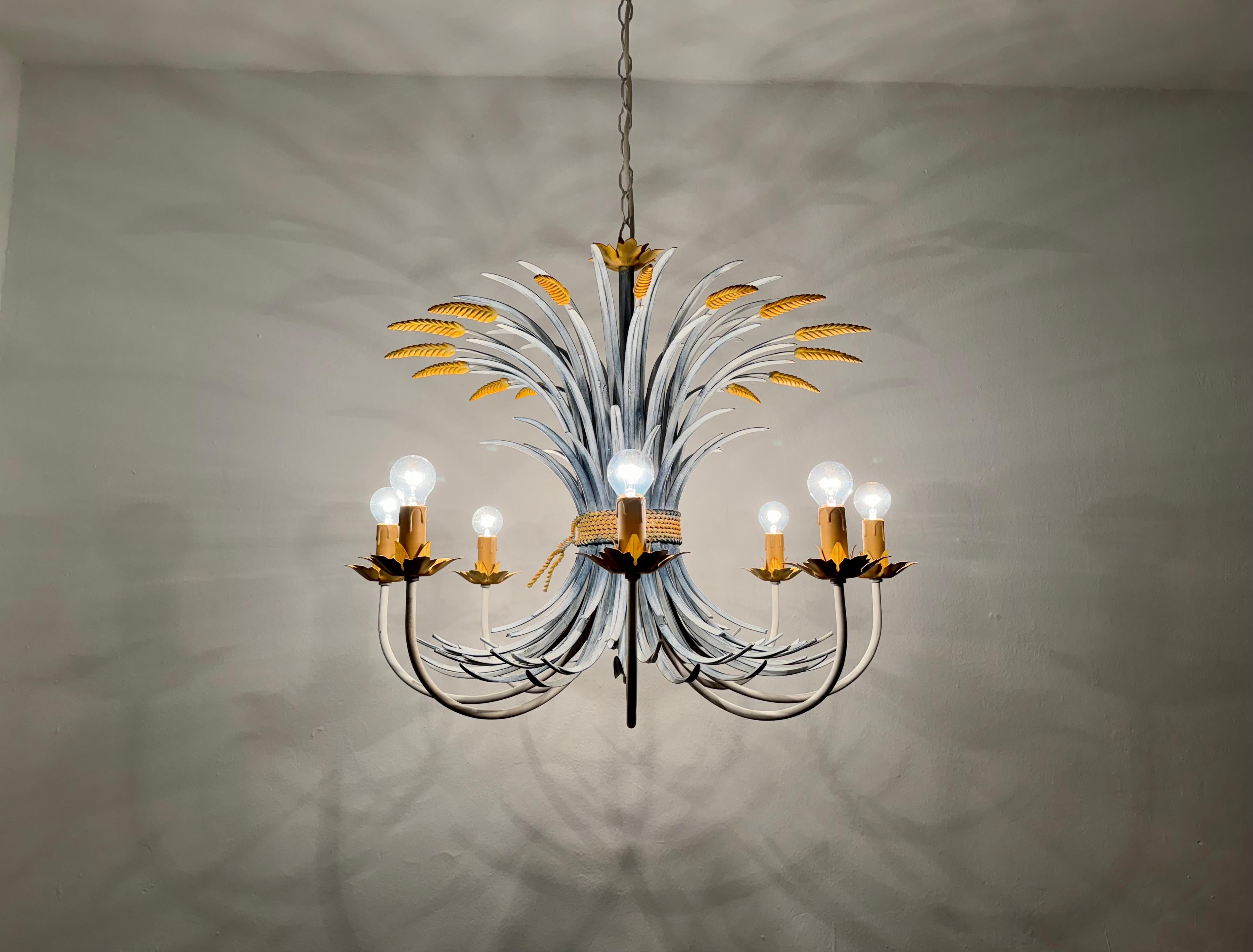 Italian Hollywood Regency Chandelier by Hans Kögl For Sale 4