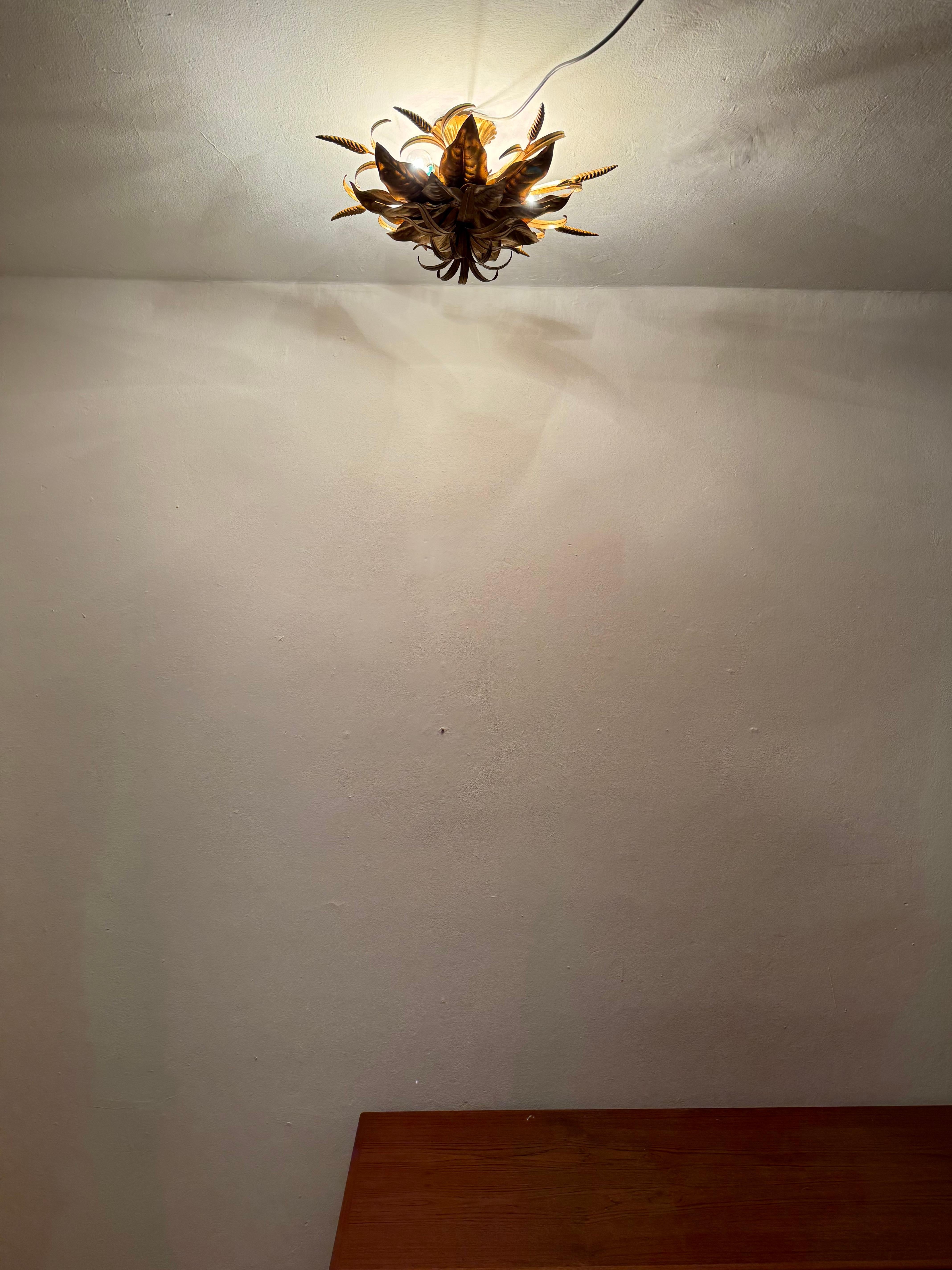Lampadario italiano Hollywood Regency di Hans Kögl in vendita 4