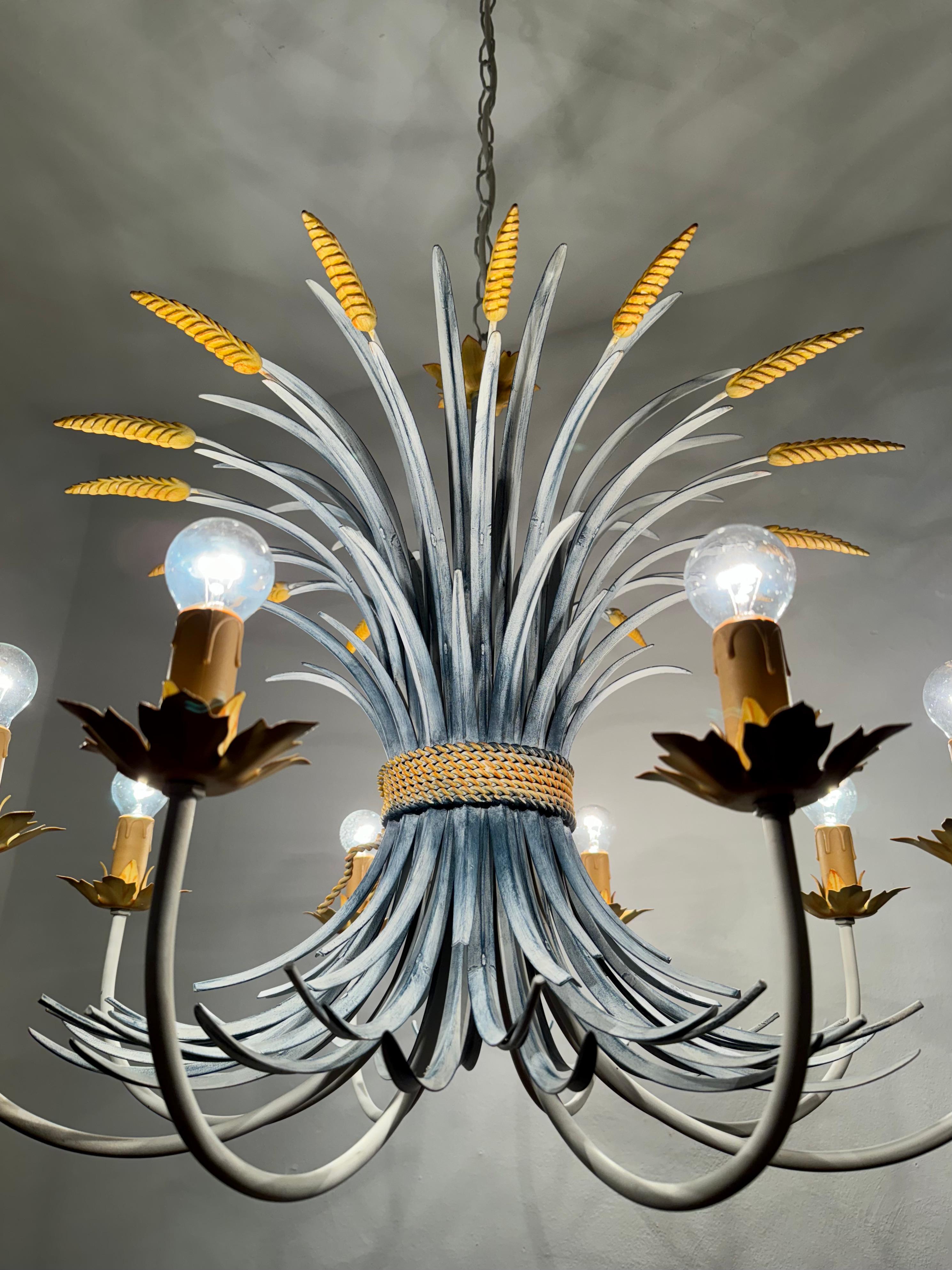 Italian Hollywood Regency Chandelier by Hans Kögl For Sale 6