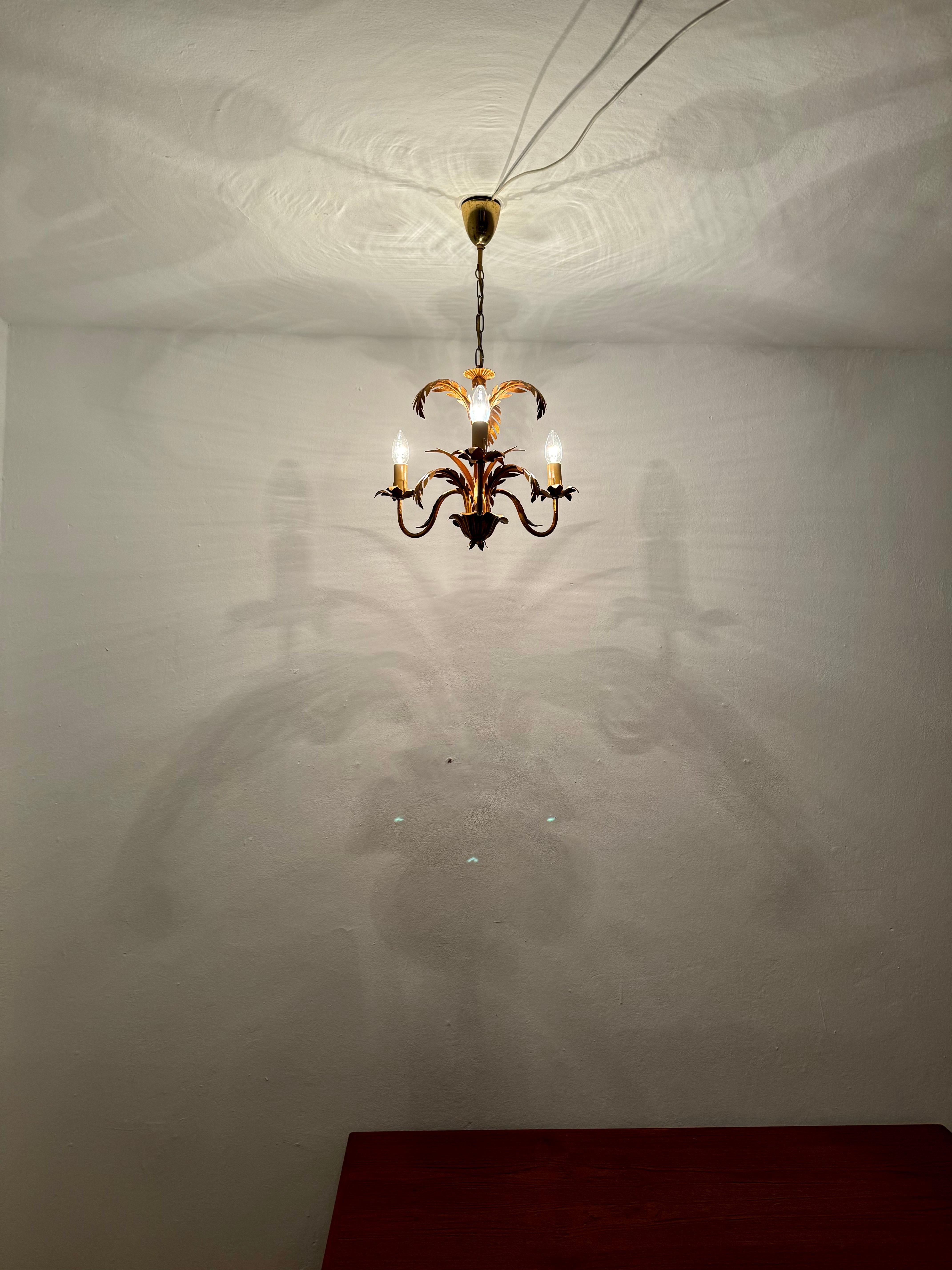 Lampadario italiano Hollywood Regency di Hans Kögl in vendita 5