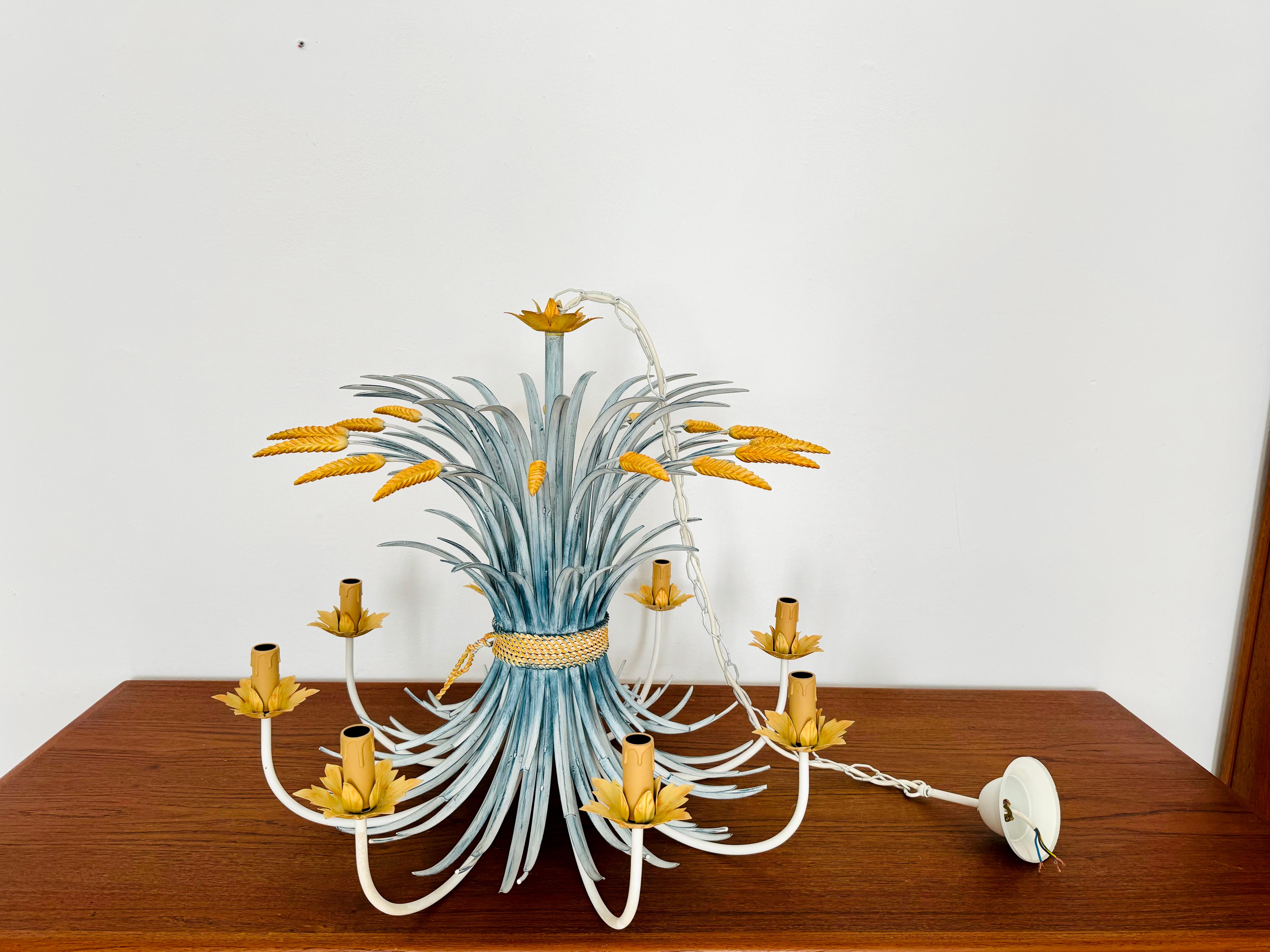 Italian Hollywood Regency Chandelier by Hans Kögl For Sale 7