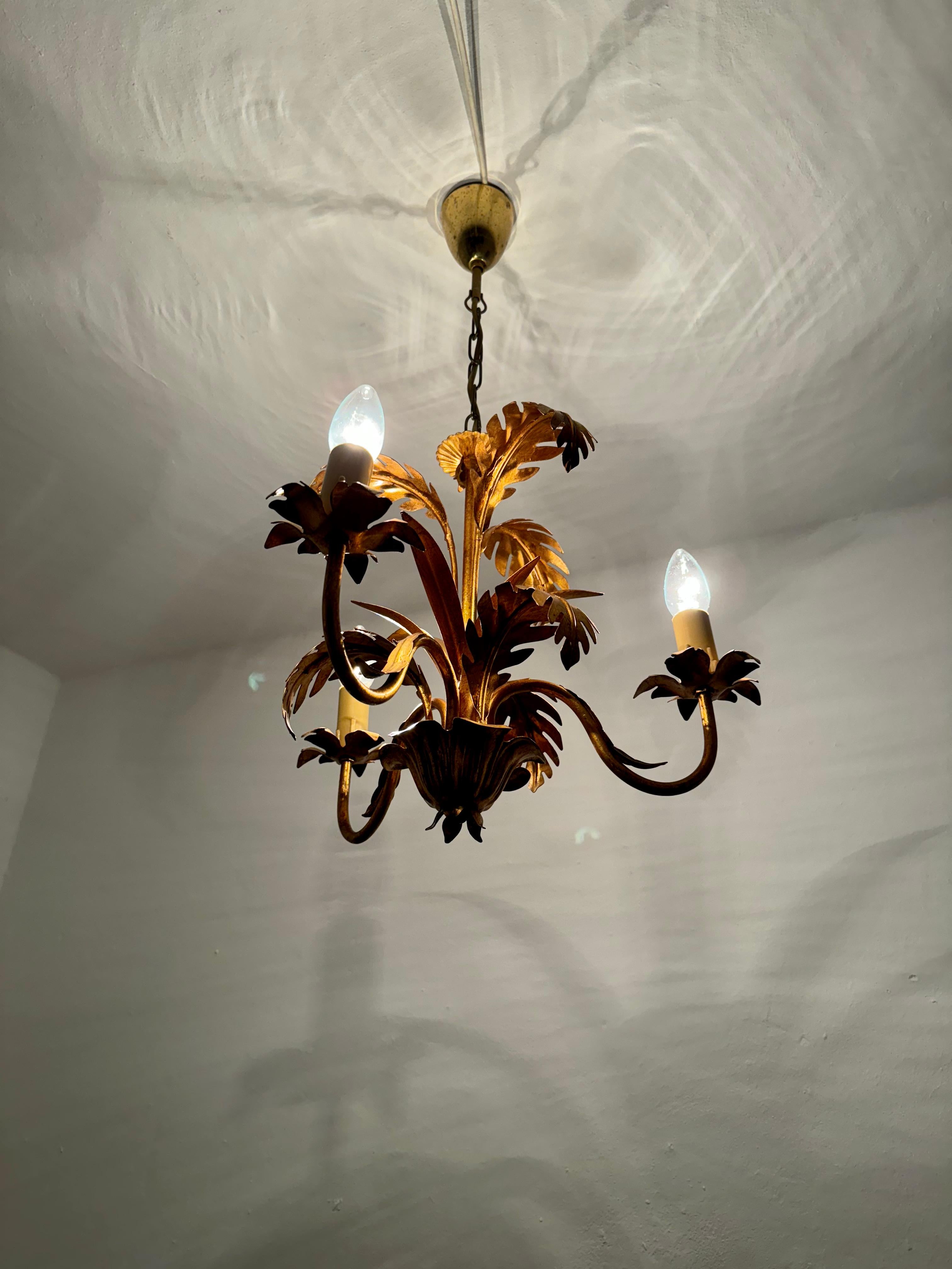 Lampadario italiano Hollywood Regency di Hans Kögl in vendita 6