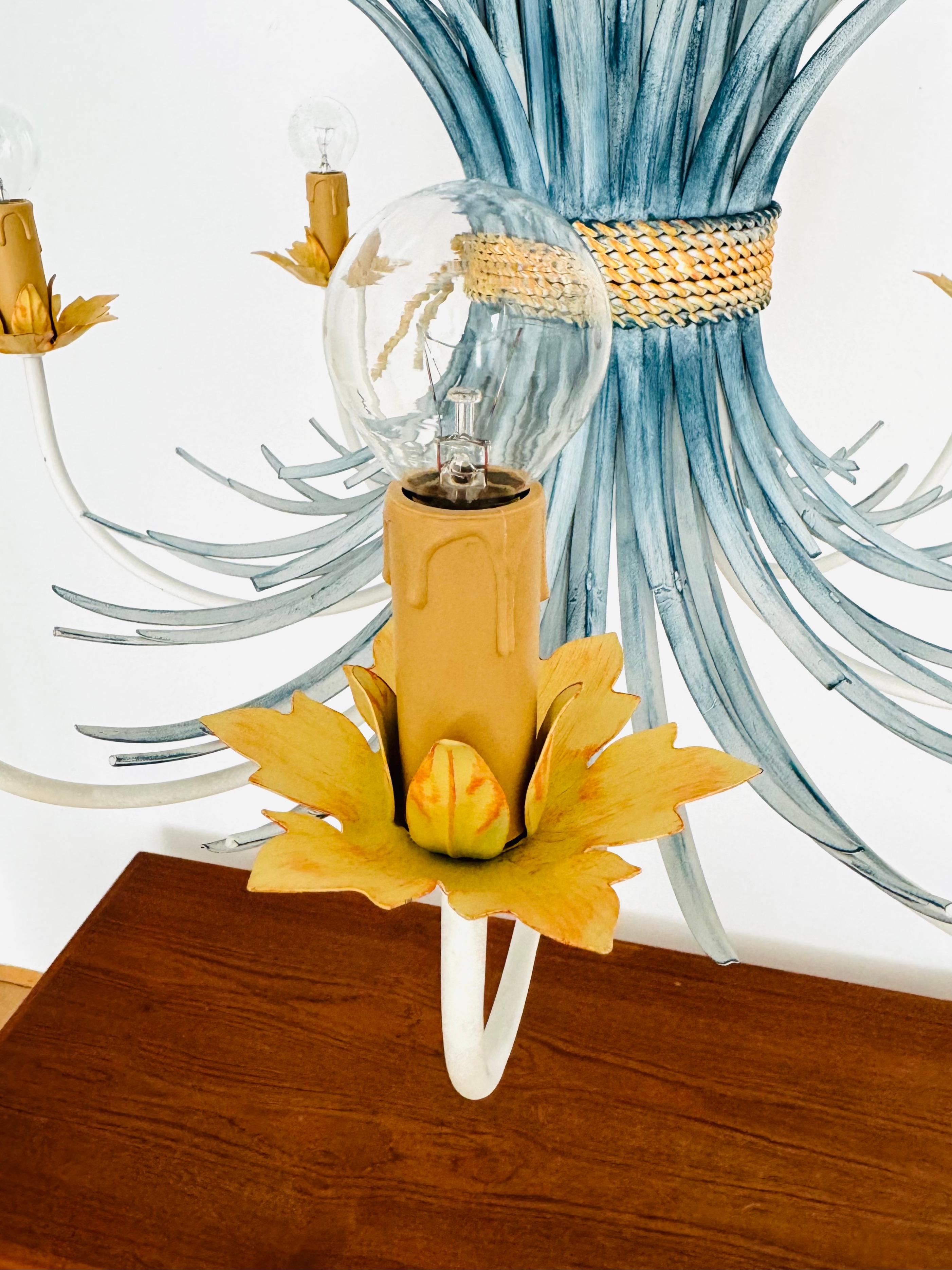 Italian Hollywood Regency Chandelier by Hans Kögl For Sale 11