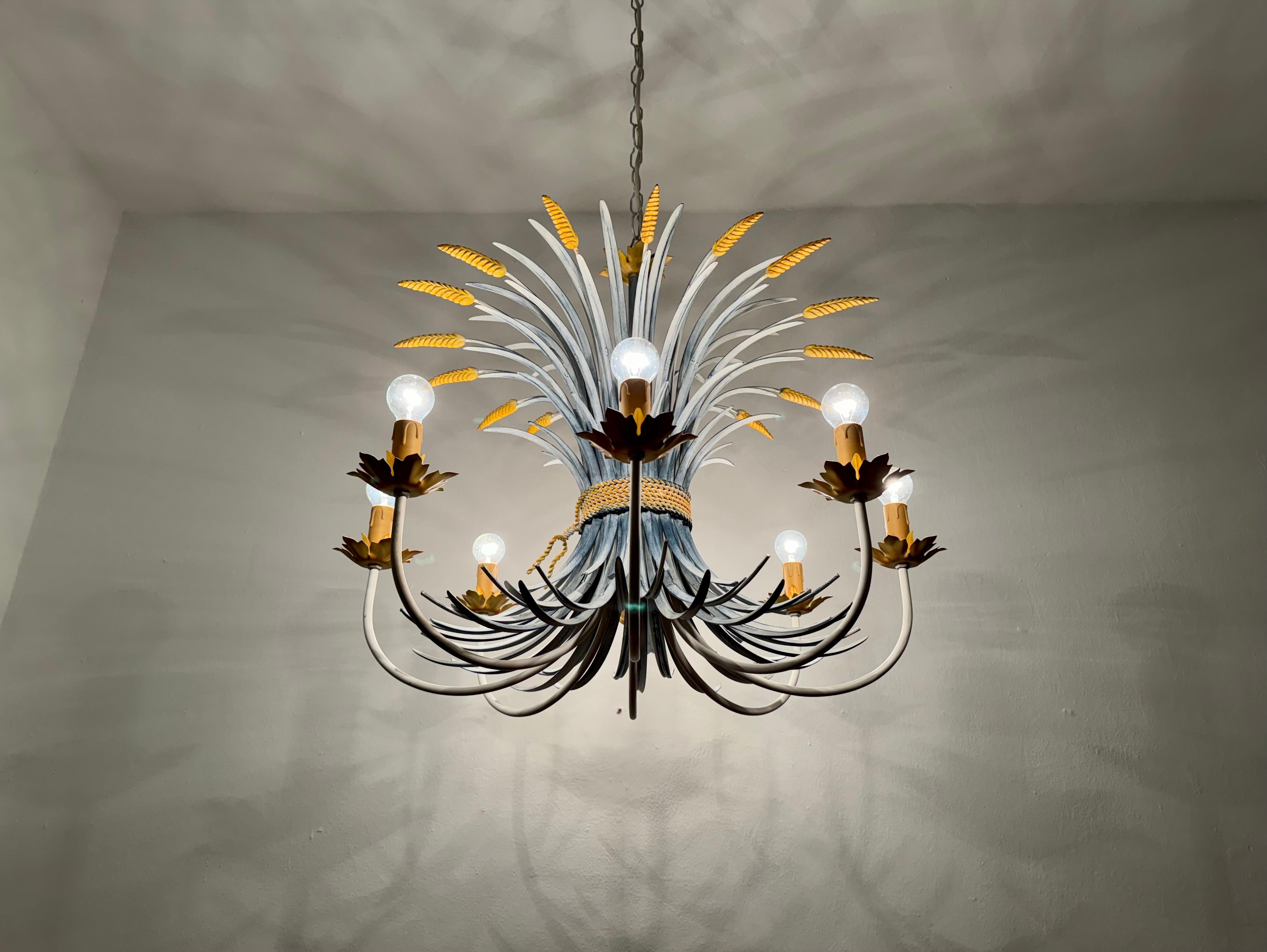 Italian Hollywood Regency Chandelier by Hans Kögl For Sale 1