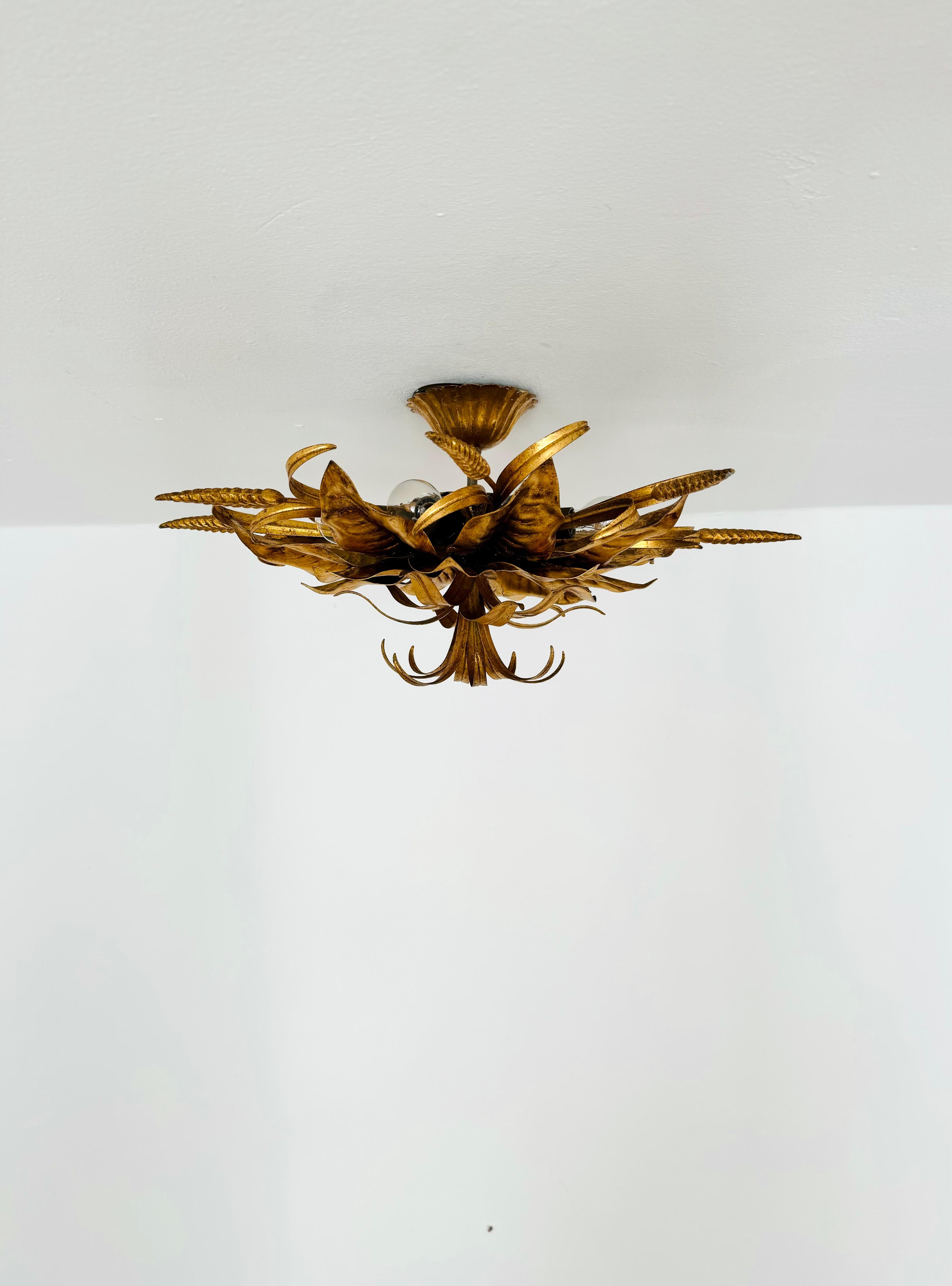 Lampadario italiano Hollywood Regency di Hans Kögl in vendita 1