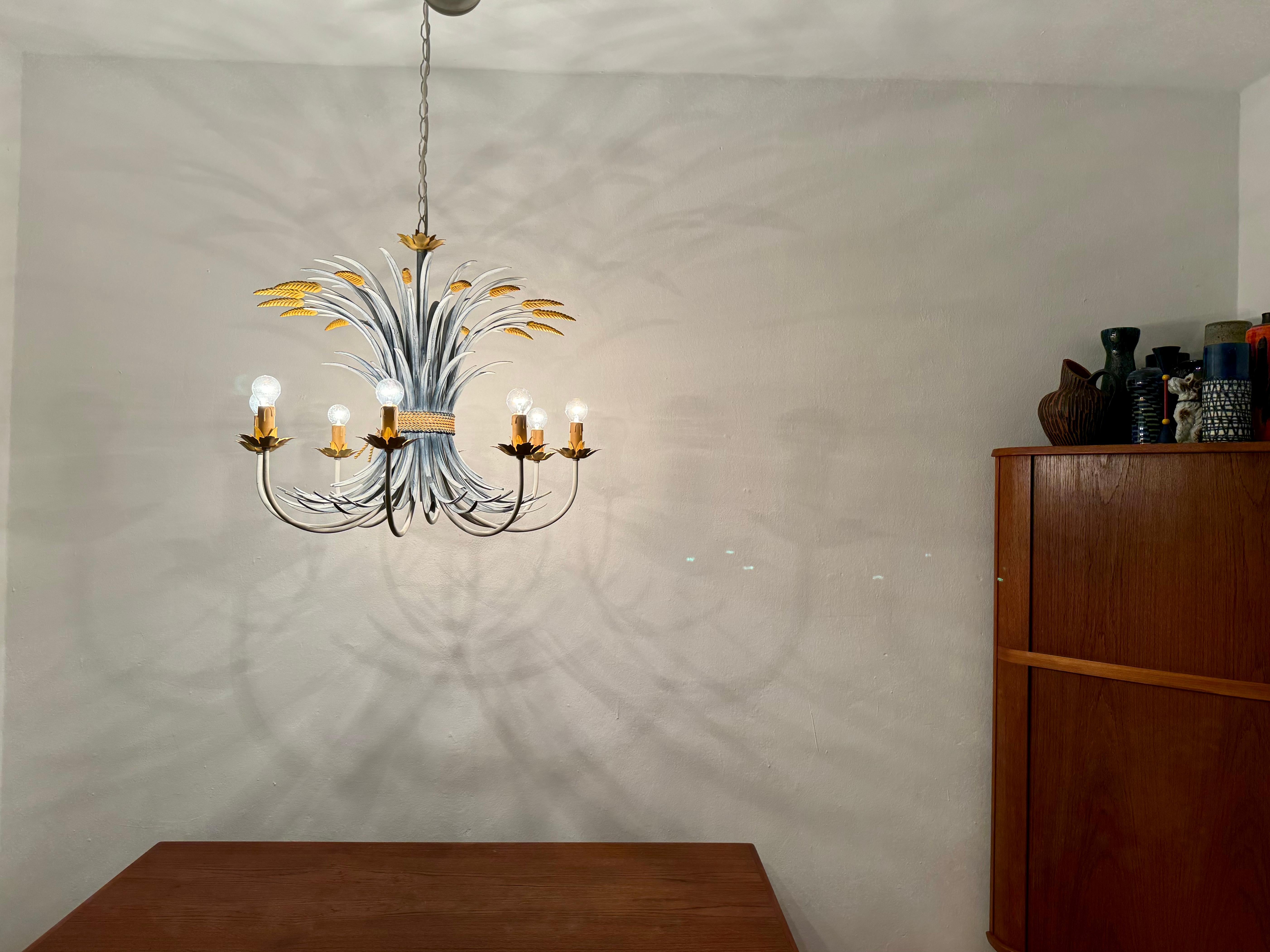 Italian Hollywood Regency Chandelier by Hans Kögl For Sale 2