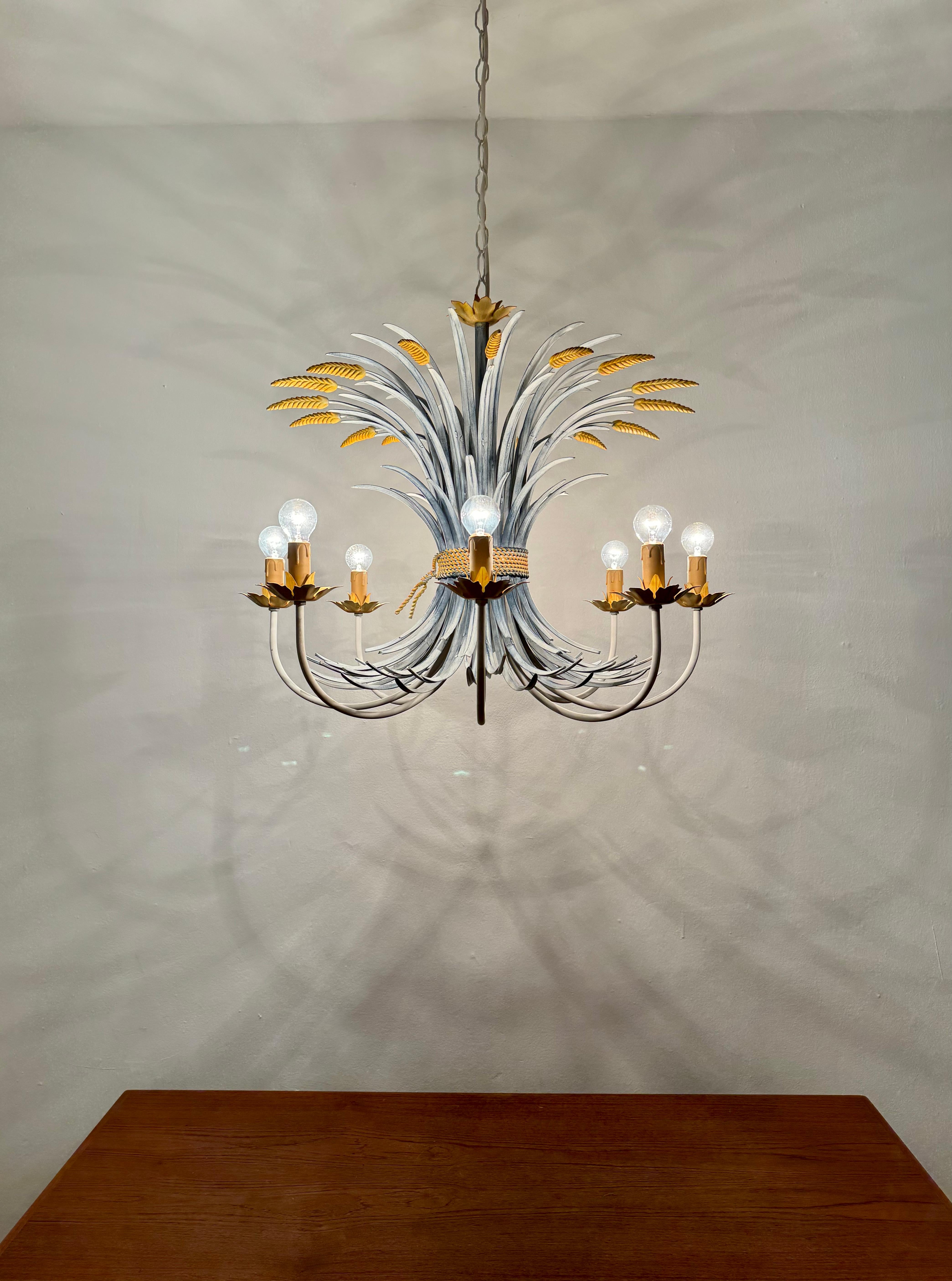 Italian Hollywood Regency Chandelier by Hans Kögl For Sale 3
