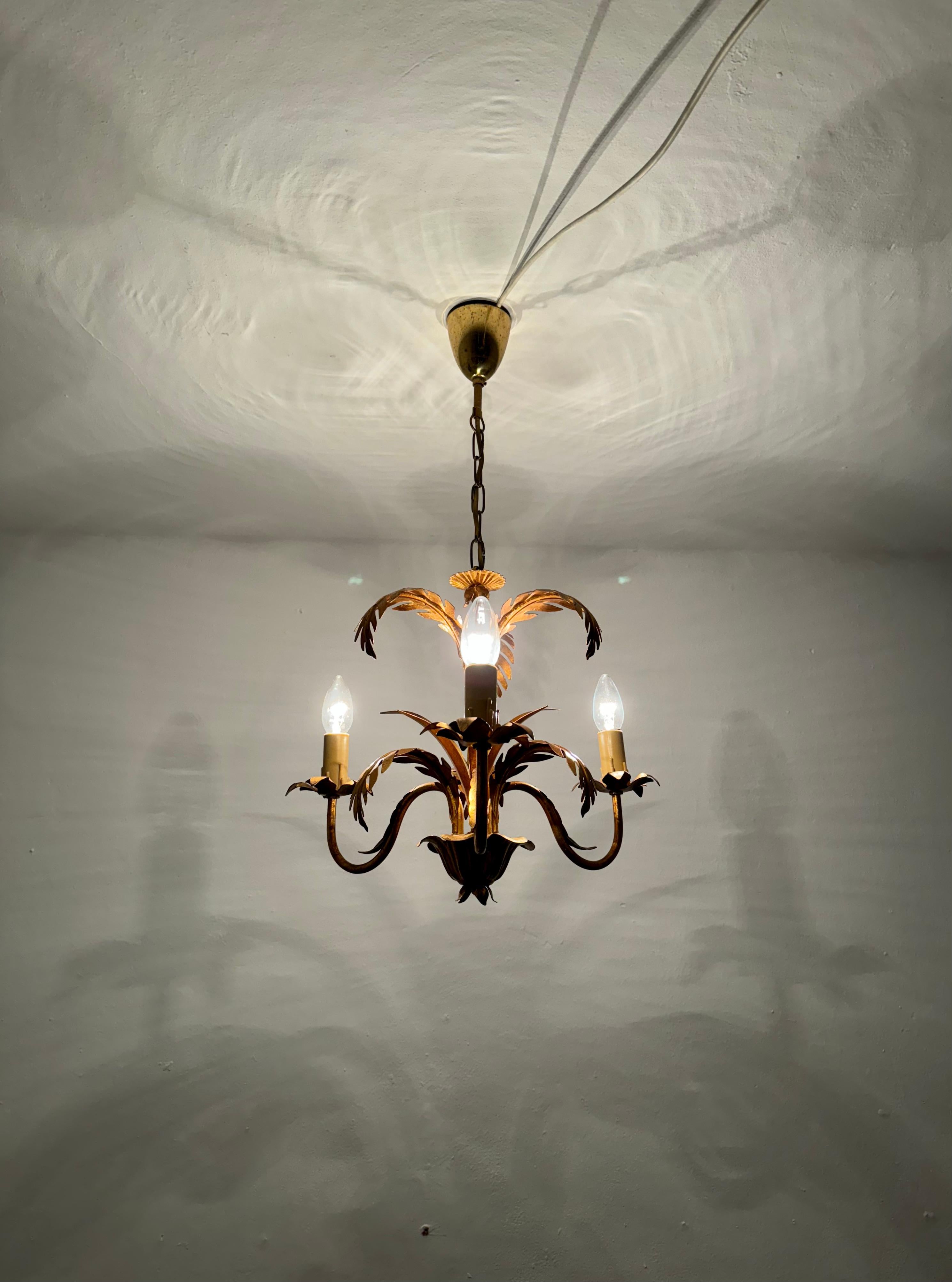 Lampadario italiano Hollywood Regency di Hans Kögl in vendita 2