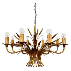 Lampadario italiano Hollywood Regency di Hans Kögl