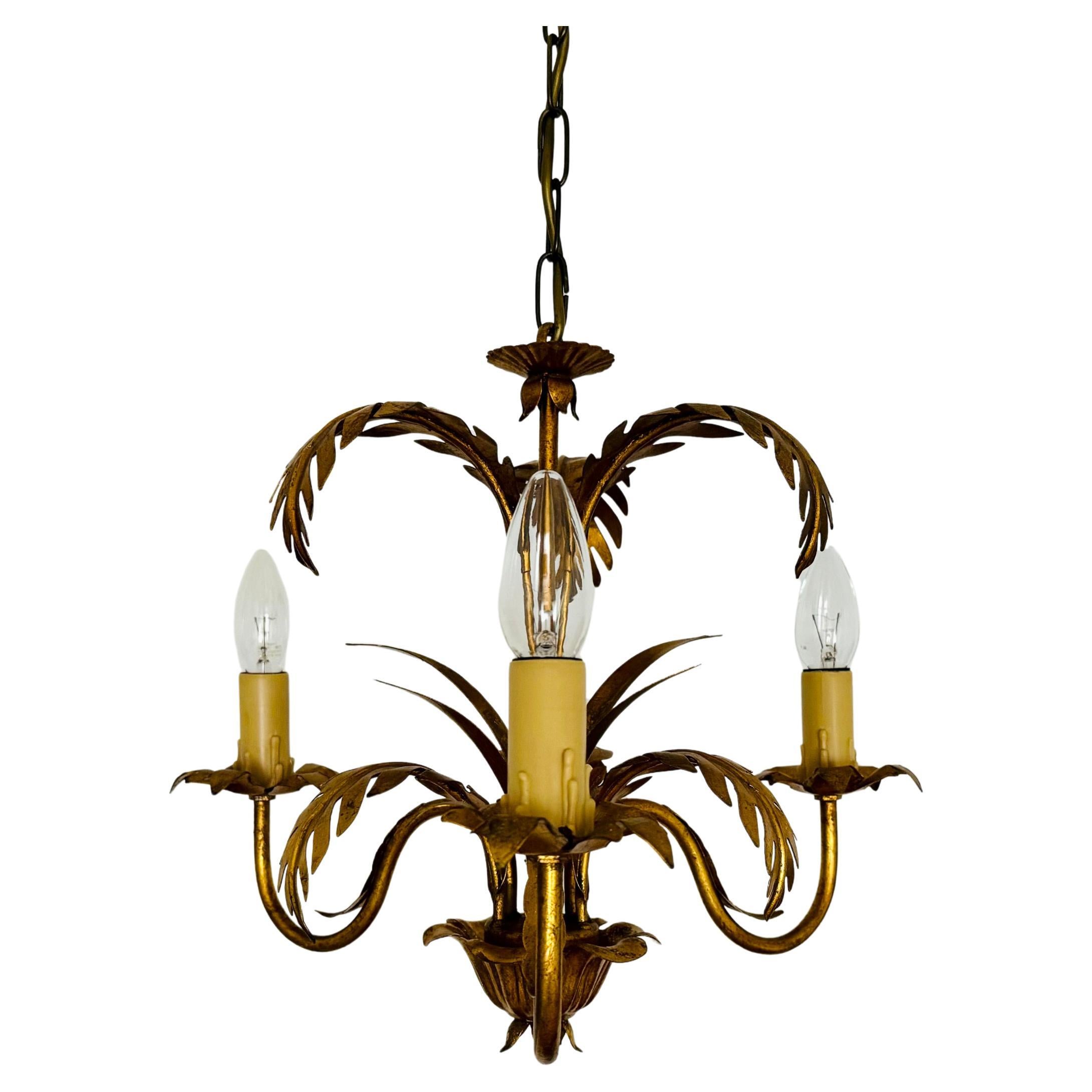 Lampadario italiano Hollywood Regency di Hans Kögl