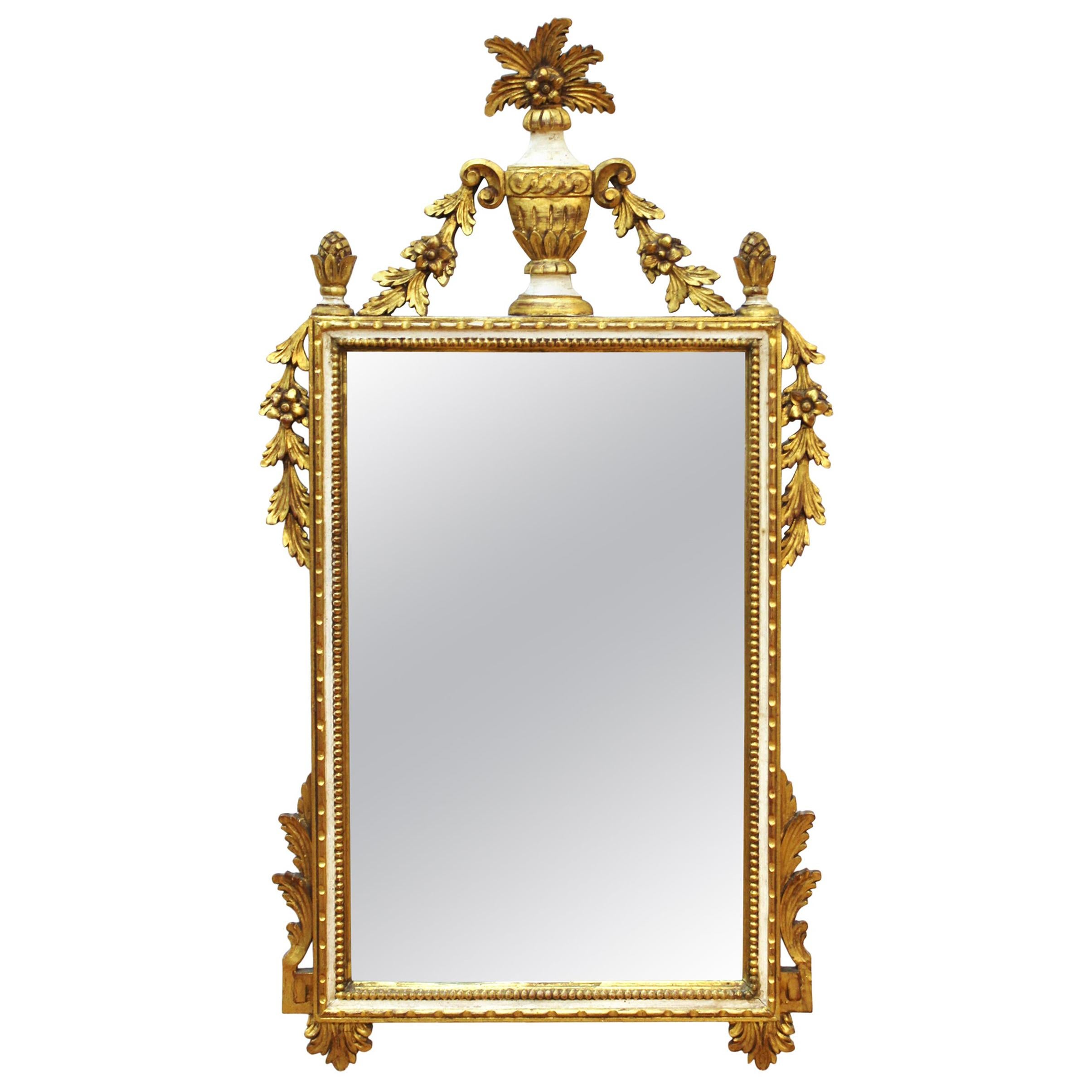 Italian Hollywood Regency Gilt Wall Mirror