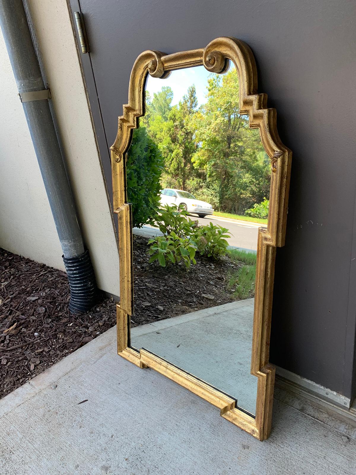 Mid-20th Century Italian Hollywood Regency Giltwood Mirror Attributed to La Barge, circa 1960s